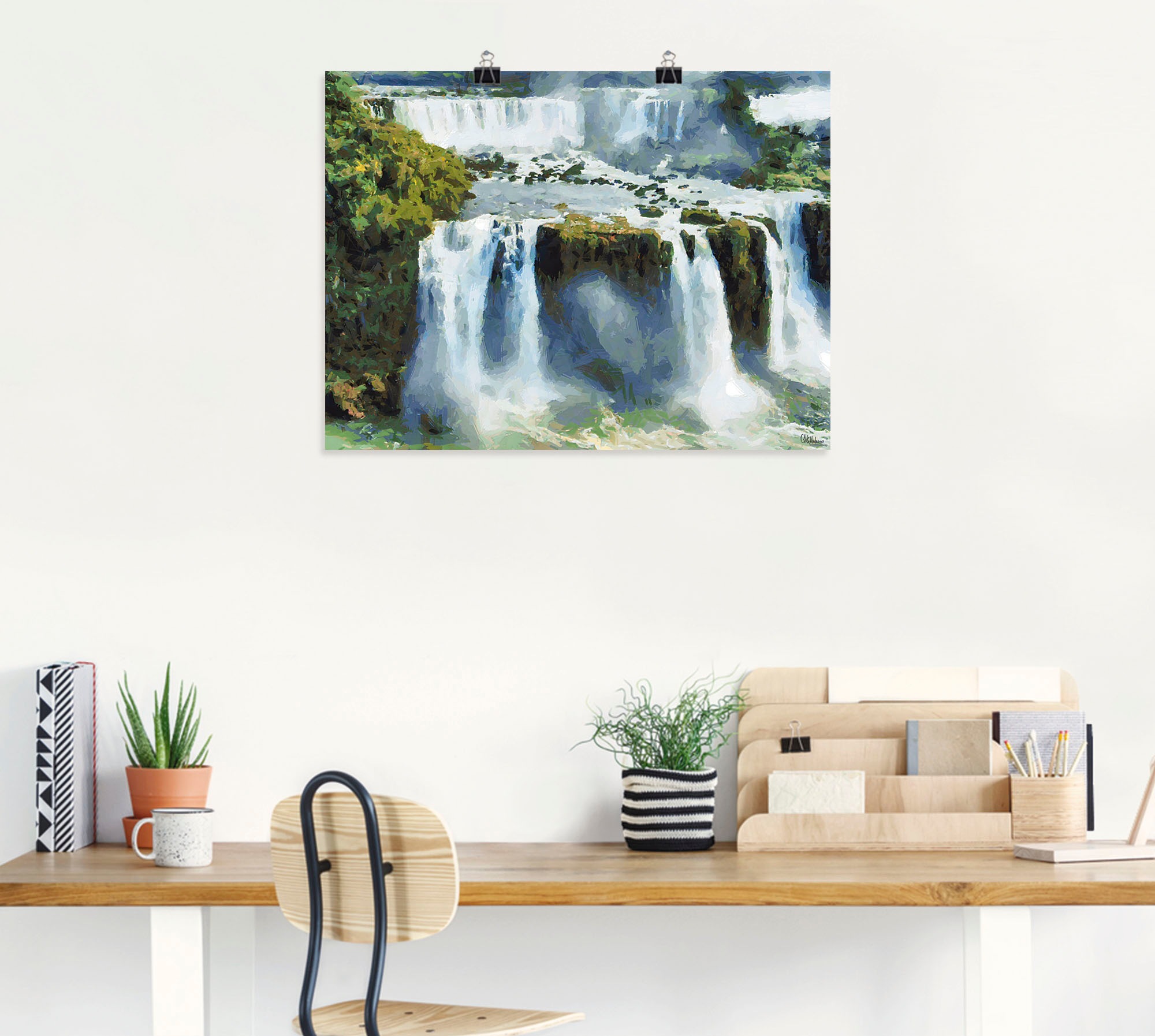 Artland Poster »Iguazu Wasserfälle IV«, Wasserfallbilder, (1 St.), als Alubild, Leinwandbild, Wandaufkleber oder Poster in versch. Grössen