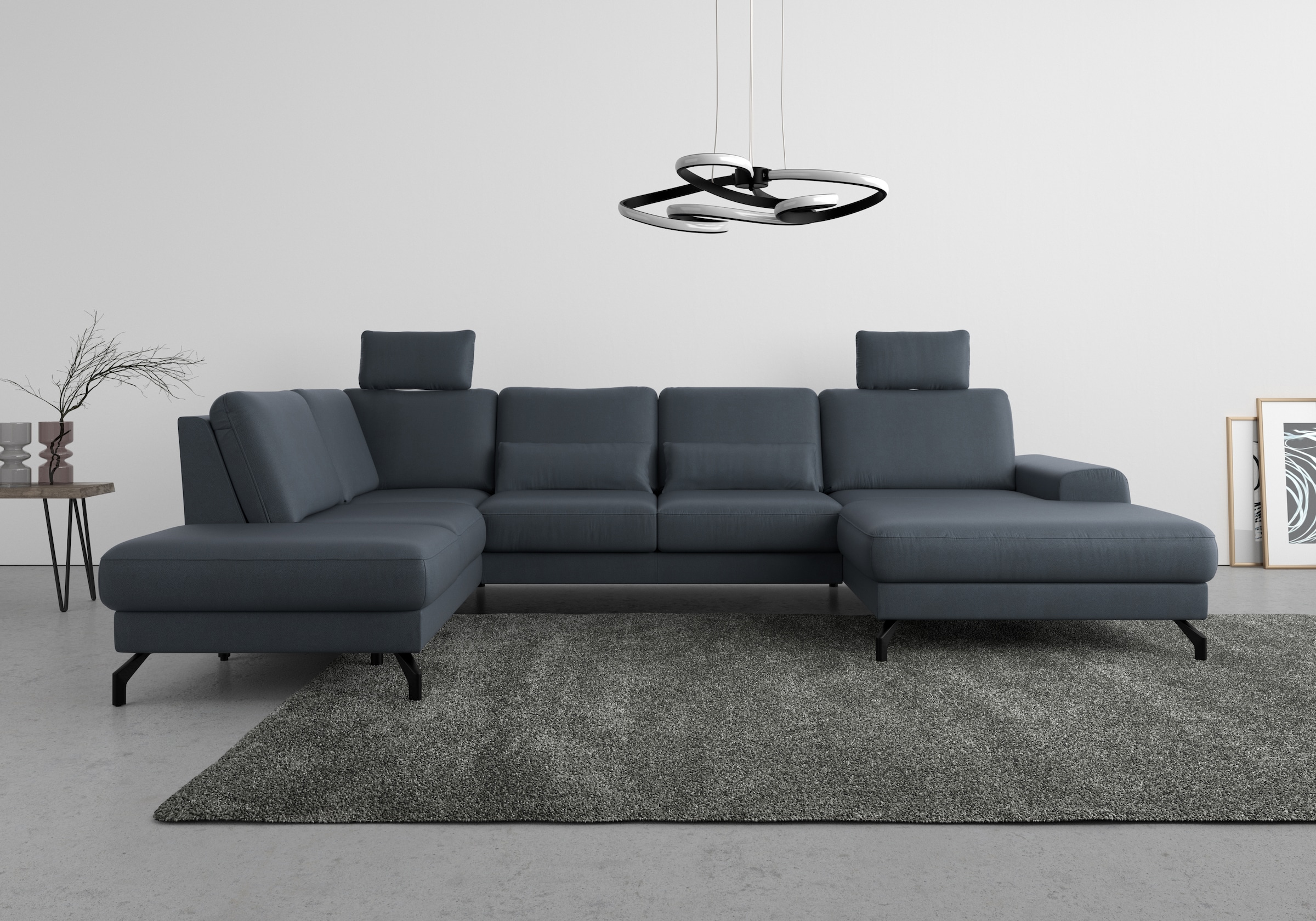 Image of sit&more Wohnlandschaft "Cinturo U-Form" inklusive Sitztiefenverstellung und Federkern, Sitzhöhe 45 cm
