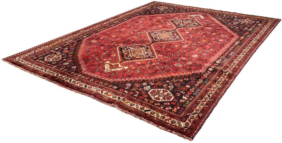 Image of morgenland Orientteppich »Perser - Nomadic - 330 x 240 cm - dunkelrot«, rechteckig, 10 mm Höhe, Wohnzimmer, Handgeknüpft, Einzelstück mit Zertifikat bei Ackermann Versand Schweiz