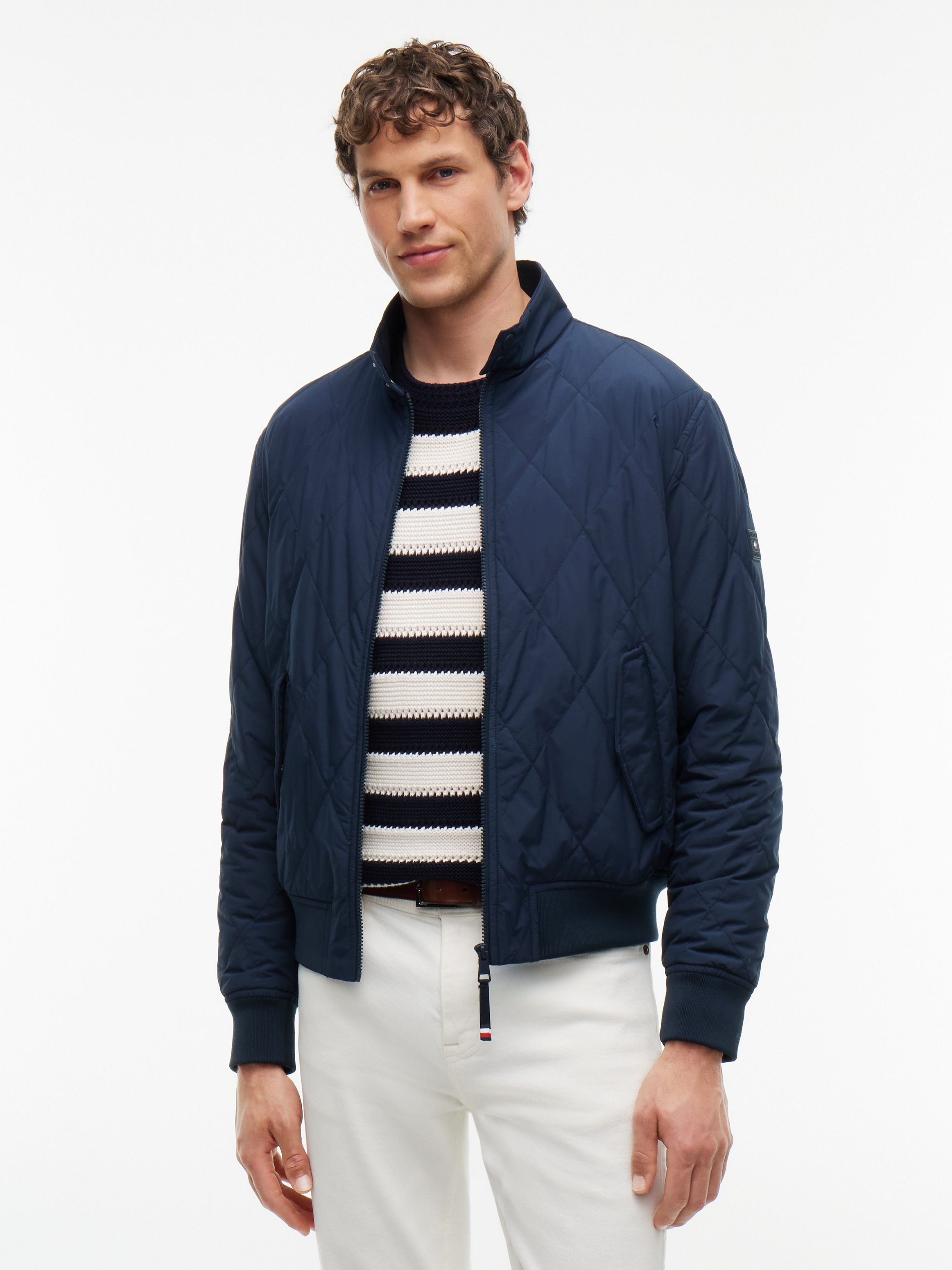 Image of Tommy Hilfiger Blouson "PACKABLE QUILTED HARRINGTON" mit Stehkragen, wasserabweisendes Finish