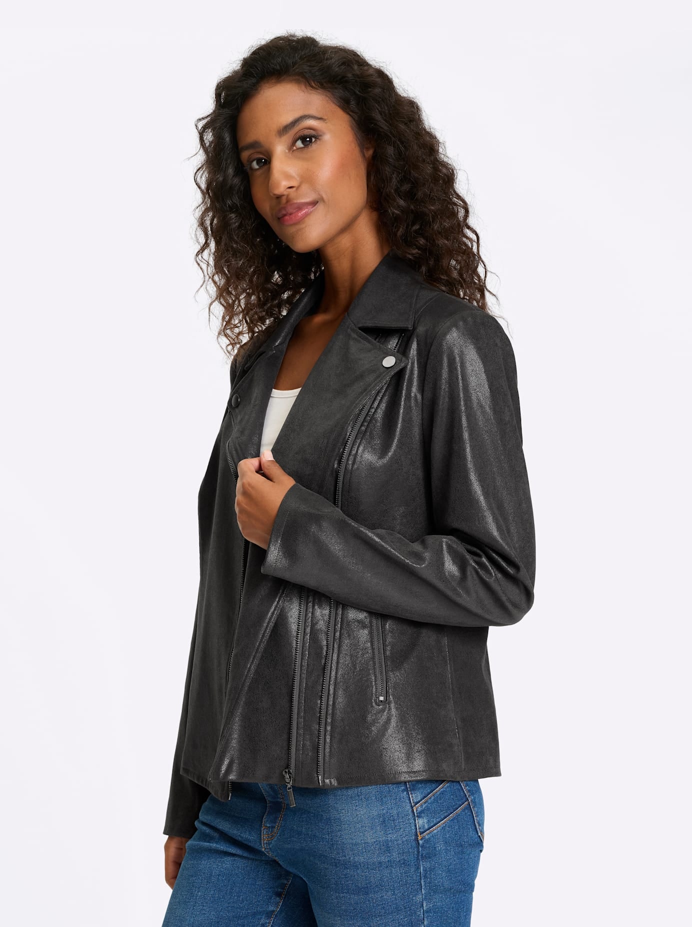 heine Blazer en similicuir »Lederimitat-Jacke«