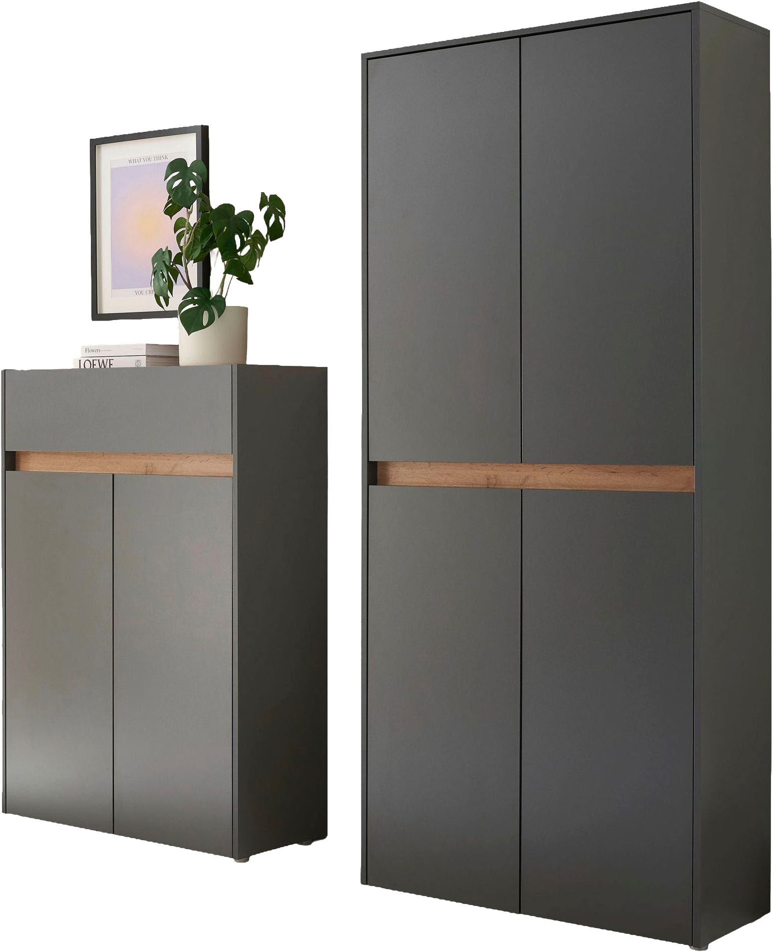 Image of Home affaire Garderoben-Set "City/Giron, moderne Garderobe, viel Stauraum, ca. 48 Schuhe" Set, 2 Stk. tlg.