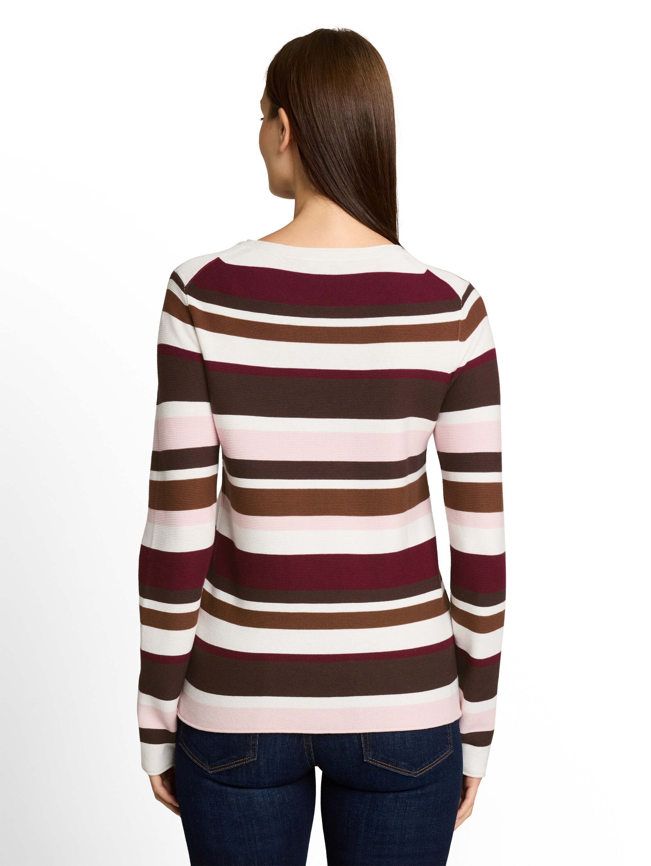 TOM TAILOR Pull en tricot »Regular« avec col rond et bords roulottés