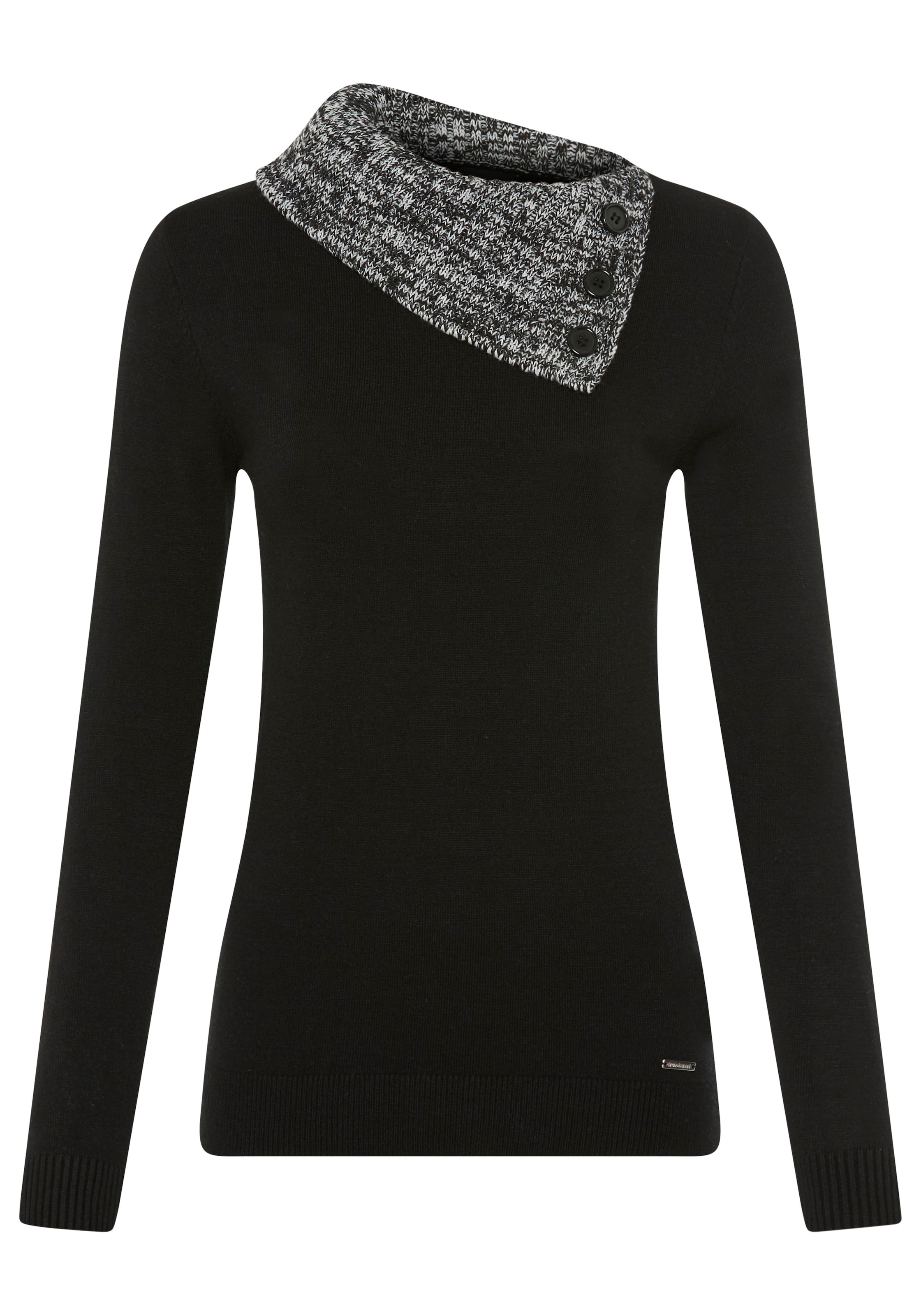 Bruno Banani Strickpullover mit offenem Rollkragen - NEUE KOLLEKTION