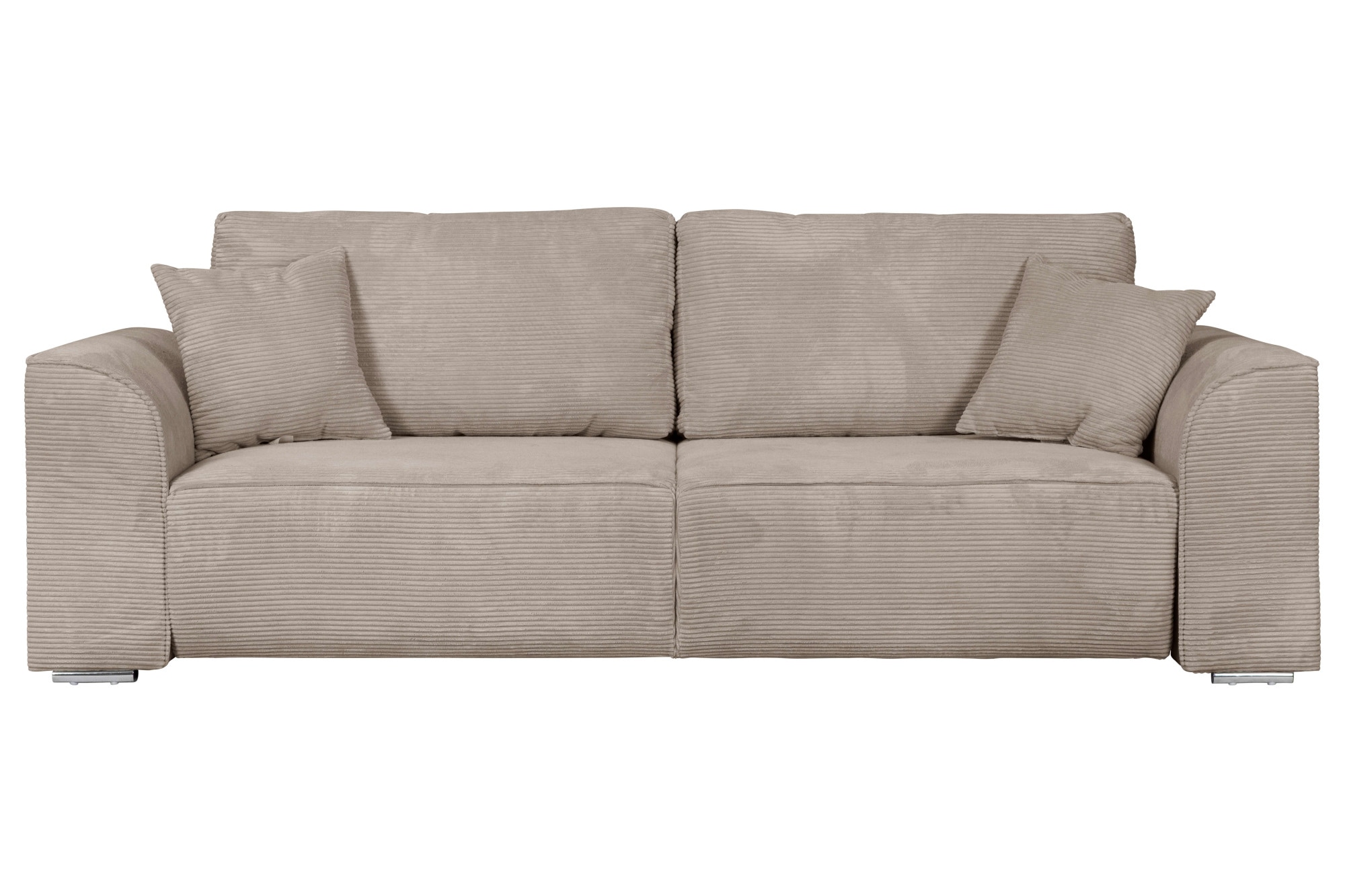 GOODproduct 3-Sitzer »BEATRICE, B: 250 cm - wahlweise mit Bettfunktion« u. Bettkasten, incl. 2 Zierkissen