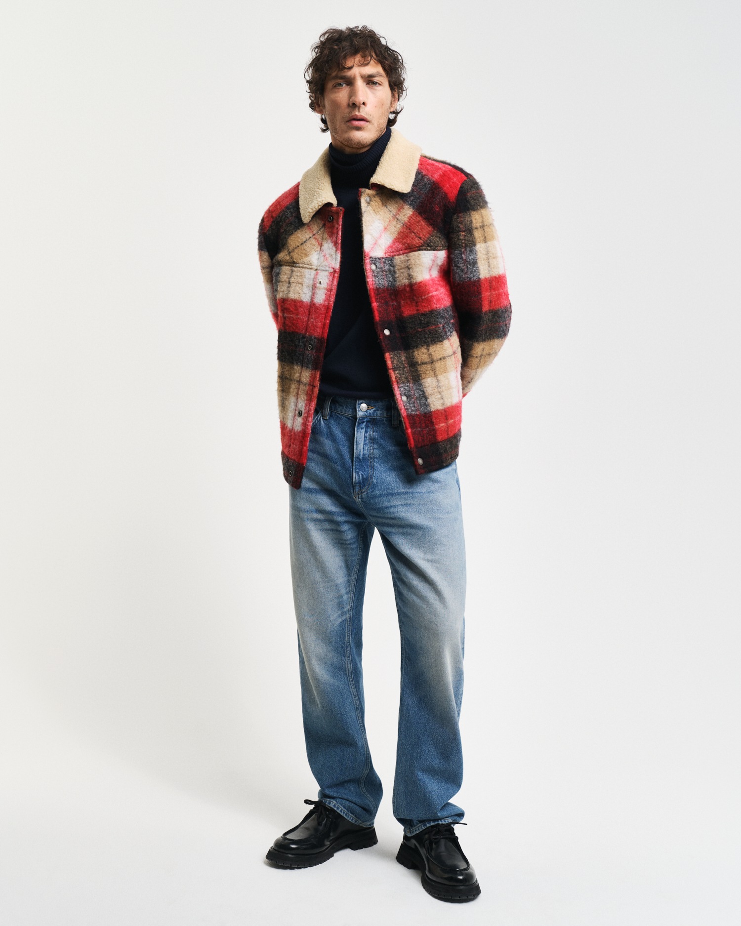 Gant Strickpullover »CTN/WO ROLLNECK« Mit Rundhalsausschnitt