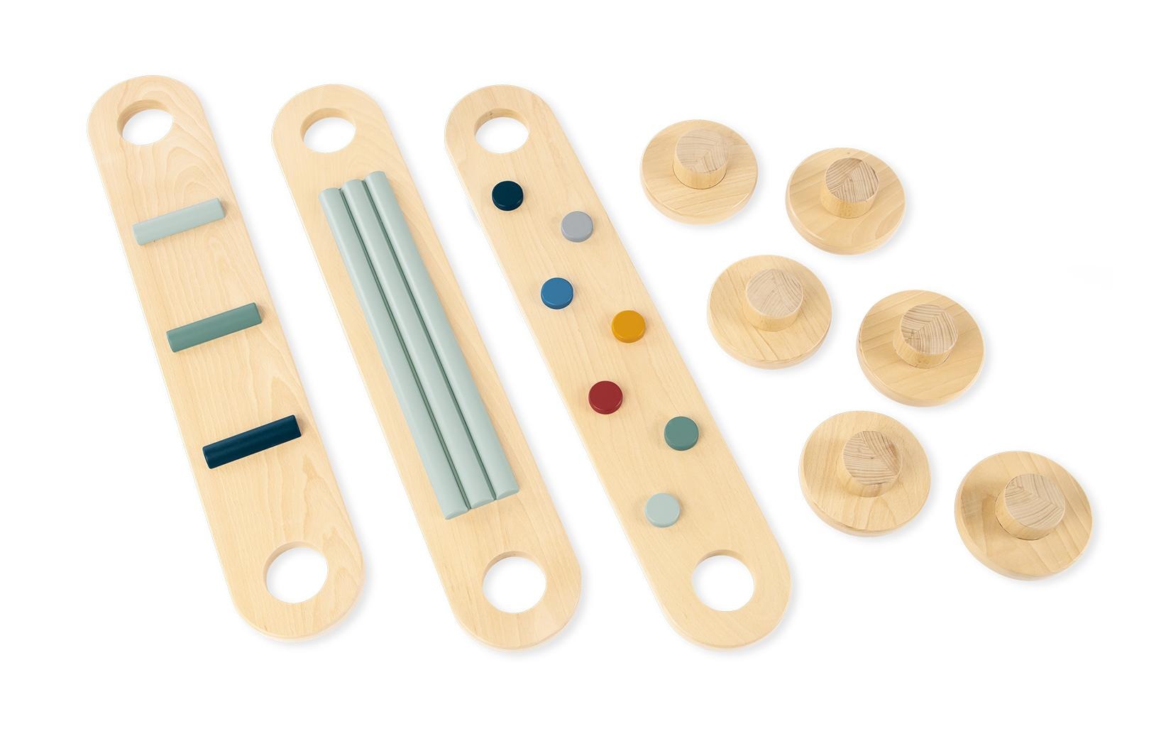 Lernspielzeug »Pinolino Balance Parcours «Kari» 9-teilig«, Holzart: Buche