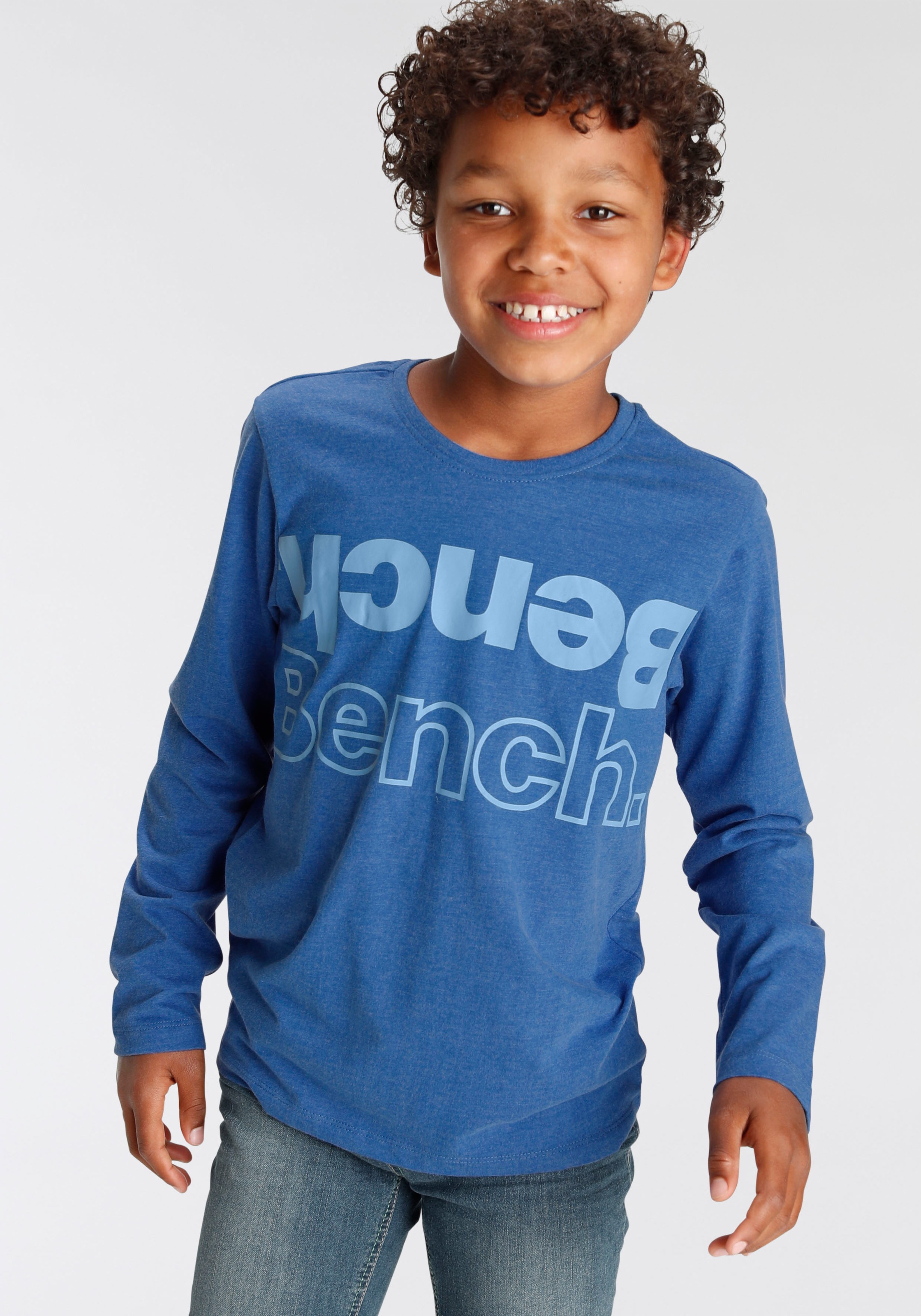 Bench. Langarmshirt »Basic«, in melierter Qualität kaufen