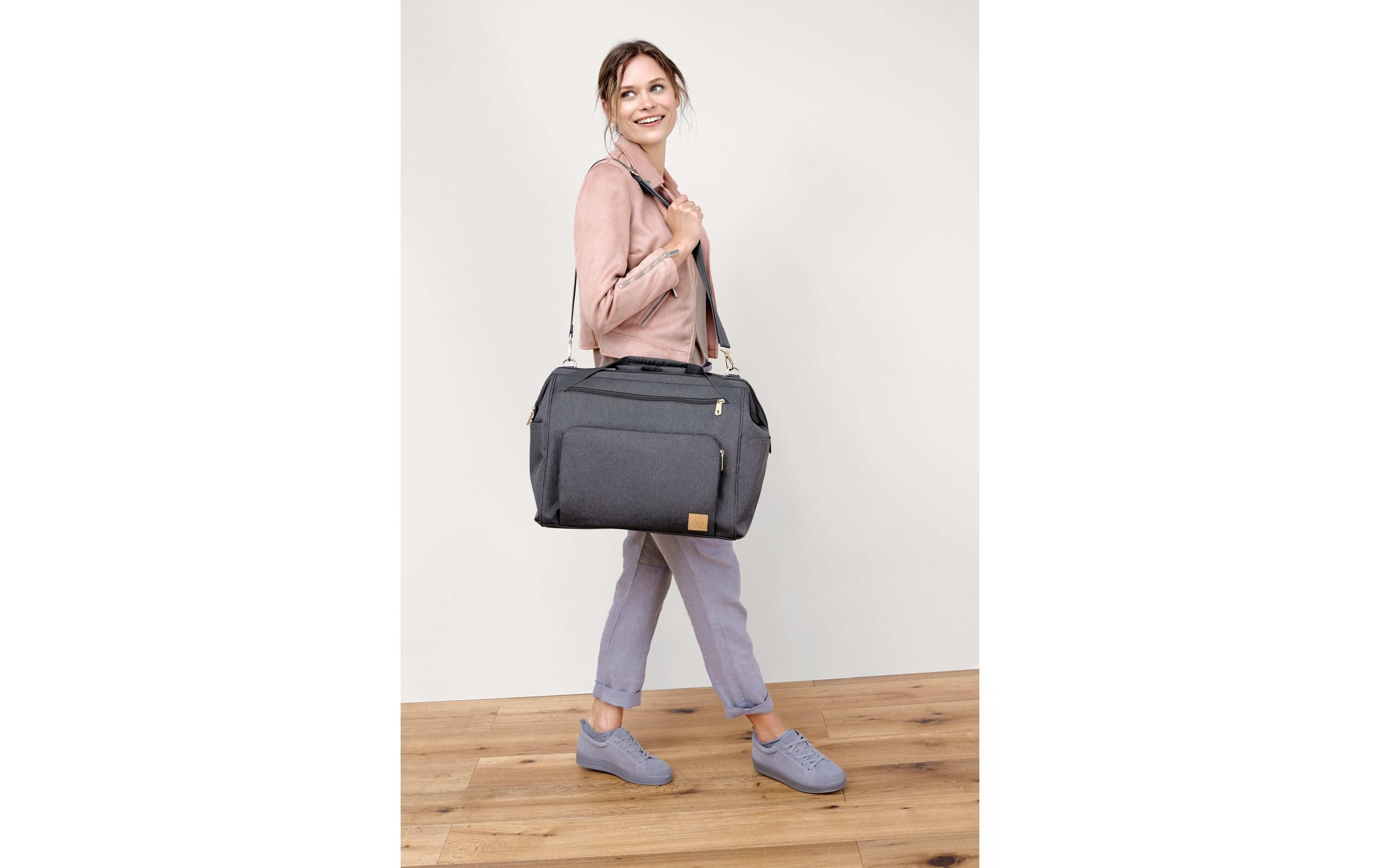 LÄSSIG Wickeltasche »Goldfarbenie Twin Anthracite«