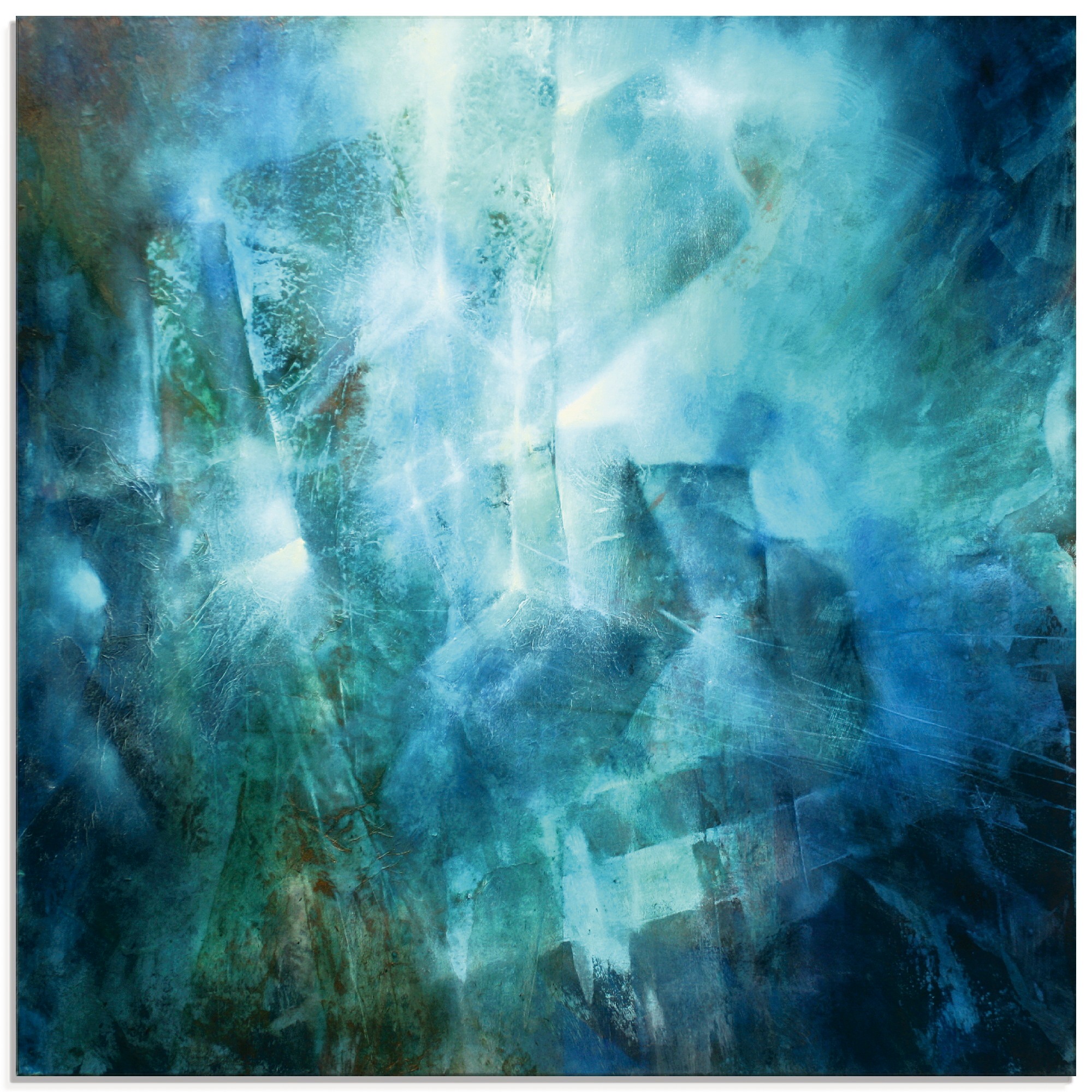 Image of Artland Glasbild »Smaragd«, Gegenstandslos, (1 St.) bei Ackermann Versand Schweiz