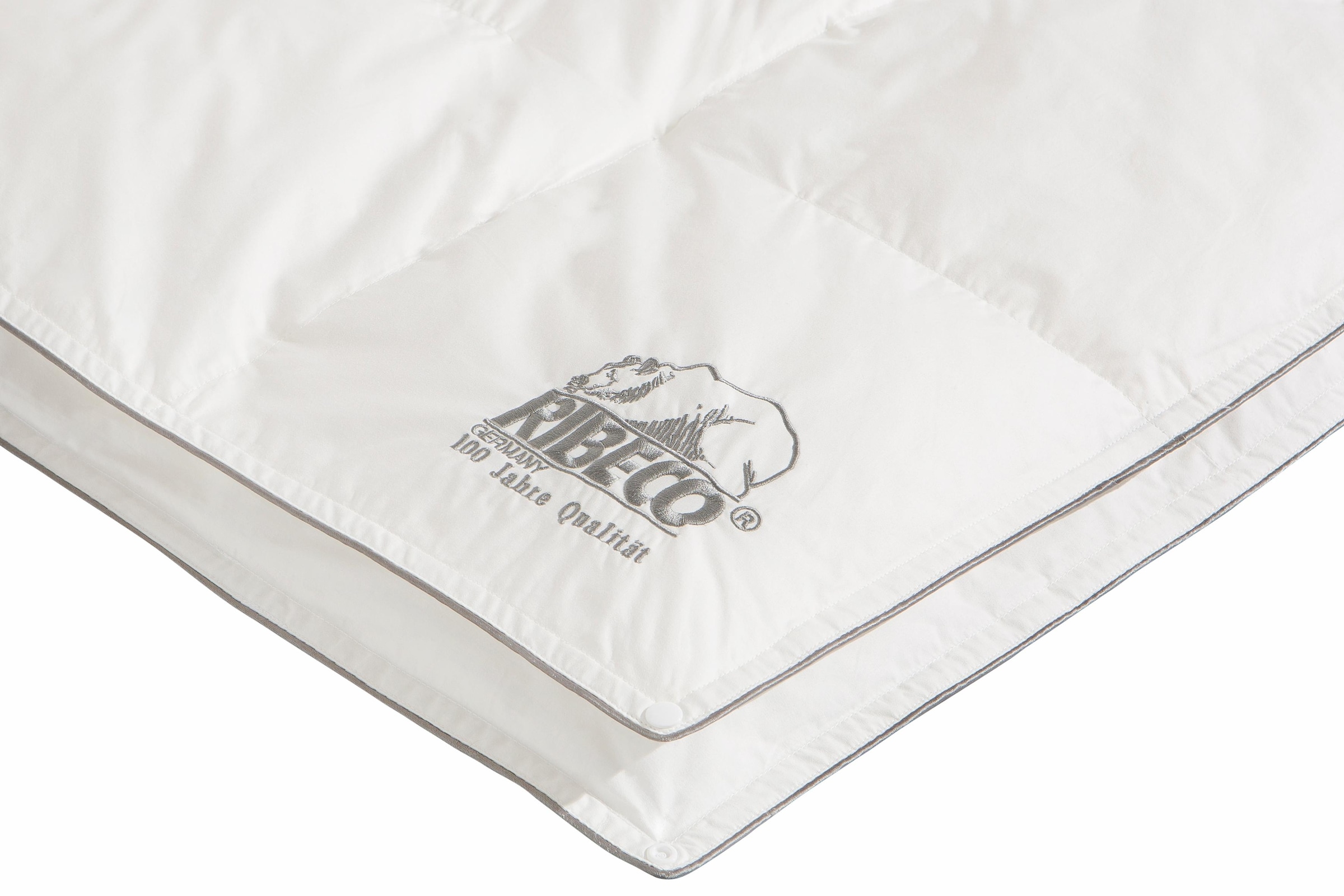 RIBECO Couette en fibres synthétiques »Marie« ultra-chaud Füllung microfibre Bezug Coton 1 cuis tlg. couette 135x200 cm et autres tailles.
