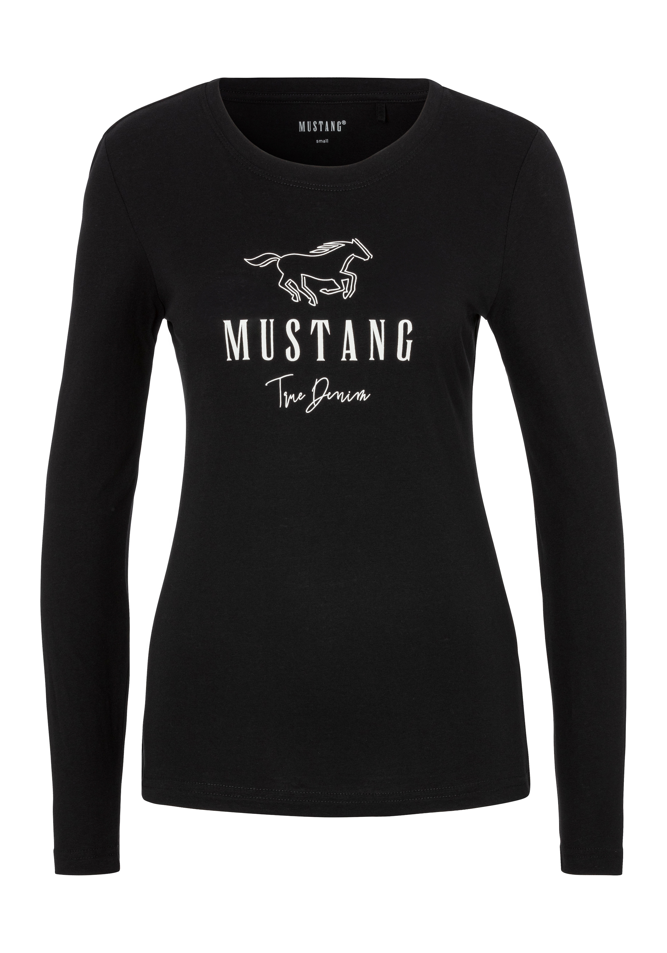 MUSTANG Langarmshirt, Slim Fit