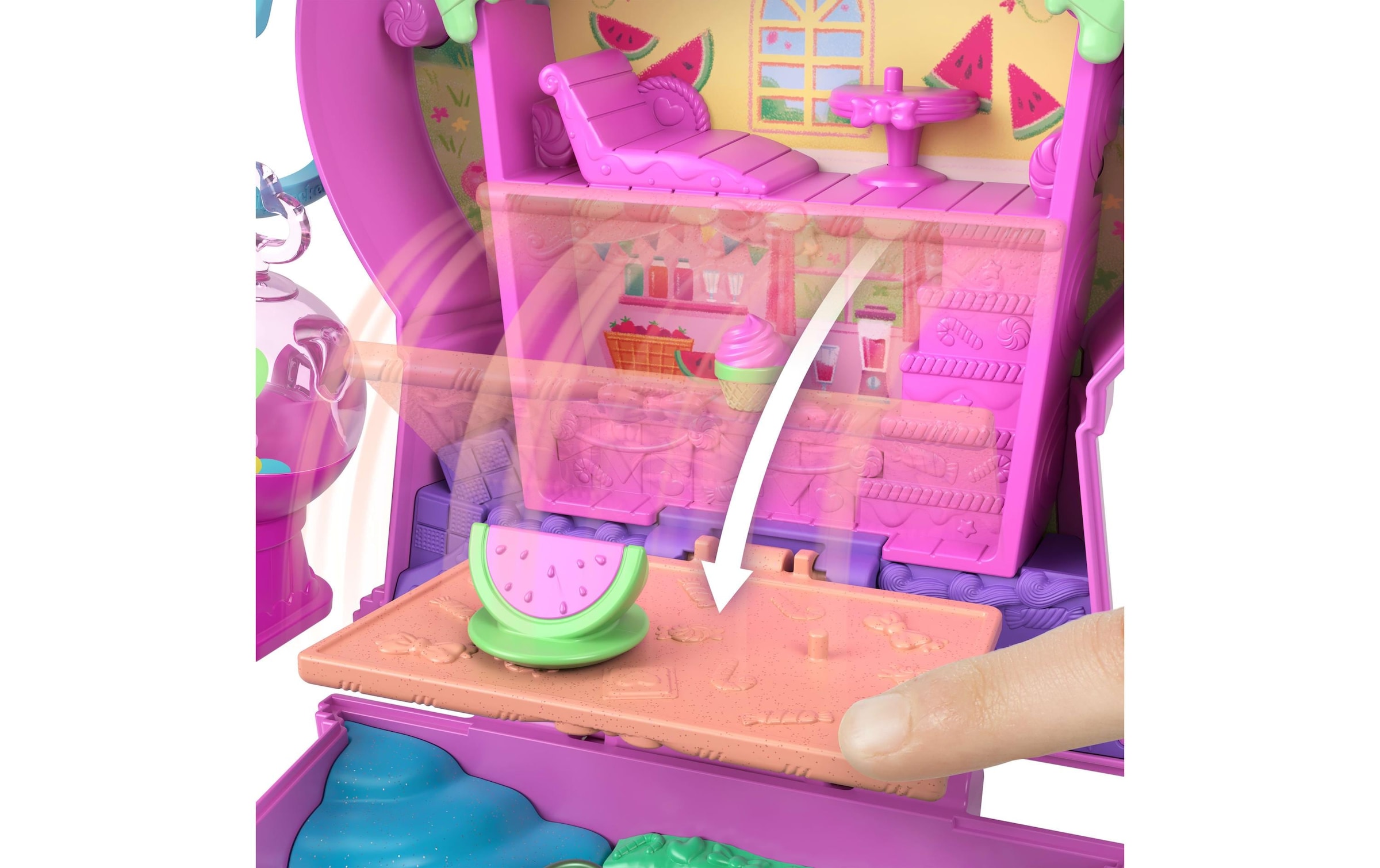 Polly Pocket Monde de jeu »Wassermelone- Kaugummi Schatulle«