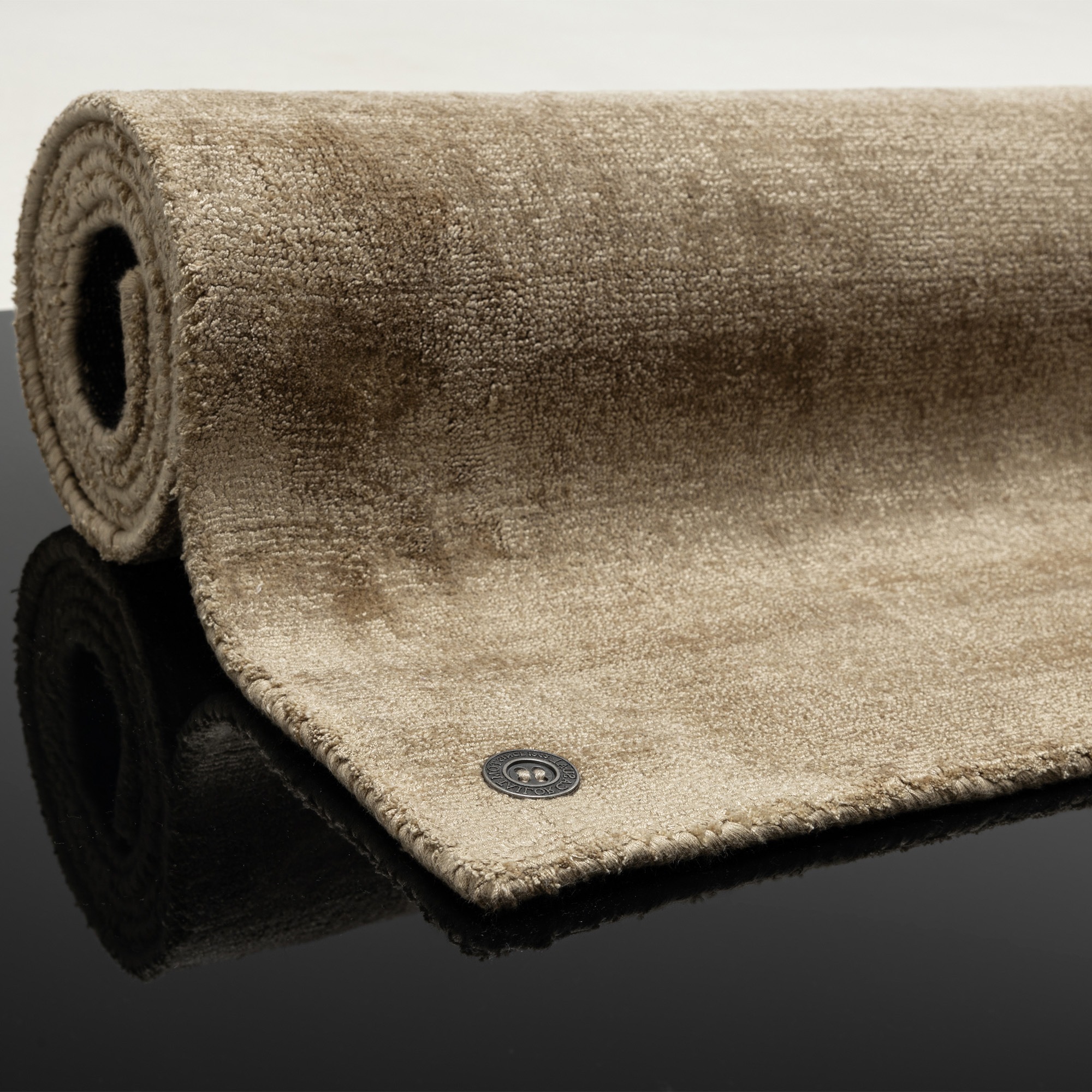 TOM TAILOR HOME Tapis »Shine uni« Rectangulaire 8 mm Höhe Handweb Teppich, 100% Viskose, handgewebt, mit elegantem Schimmer