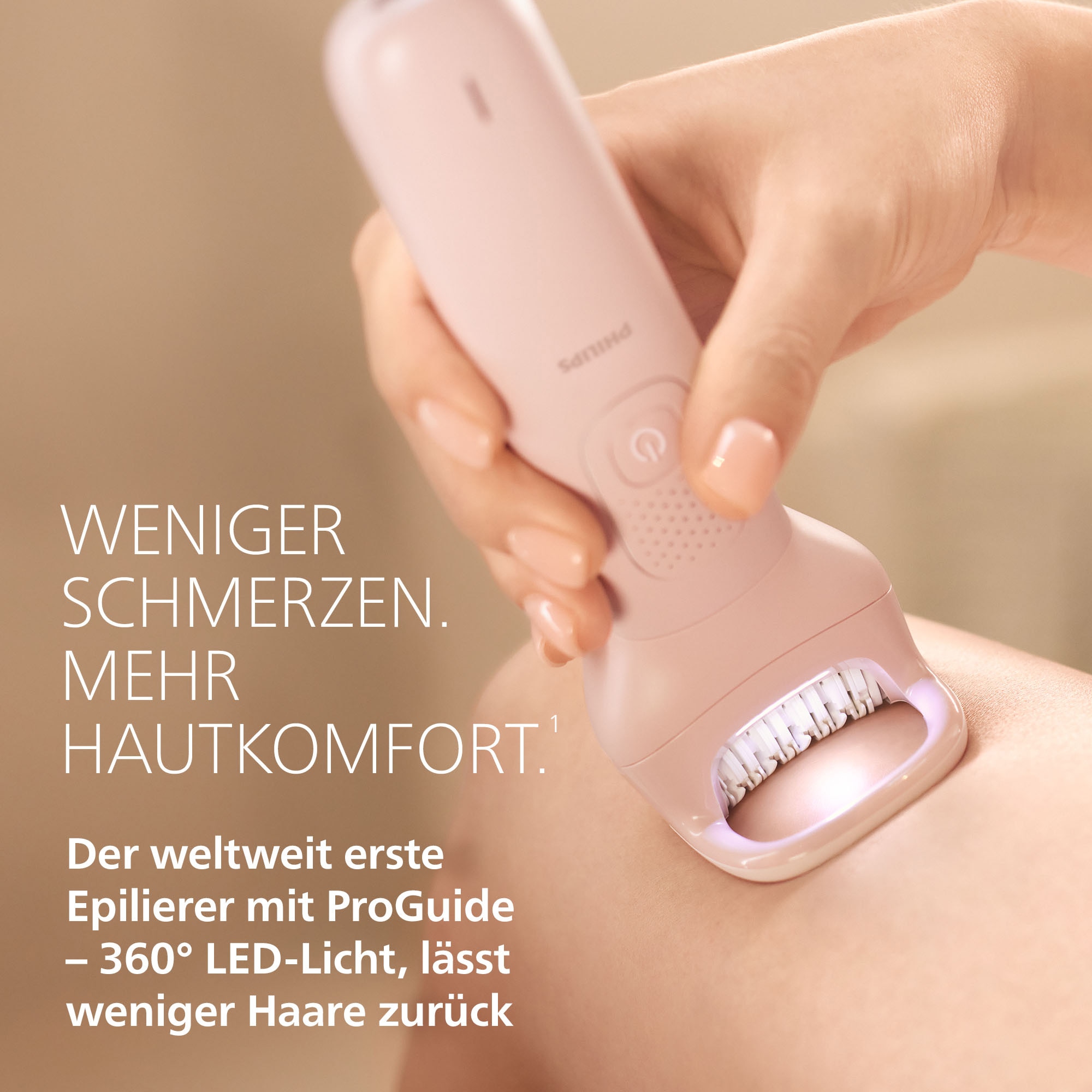 Philips Épilateur »Series 9000 BRE718/00« 5 cuis Aufsätze nass und trocken verwendbar, mit 2 Geschwindigkeitsstufen
