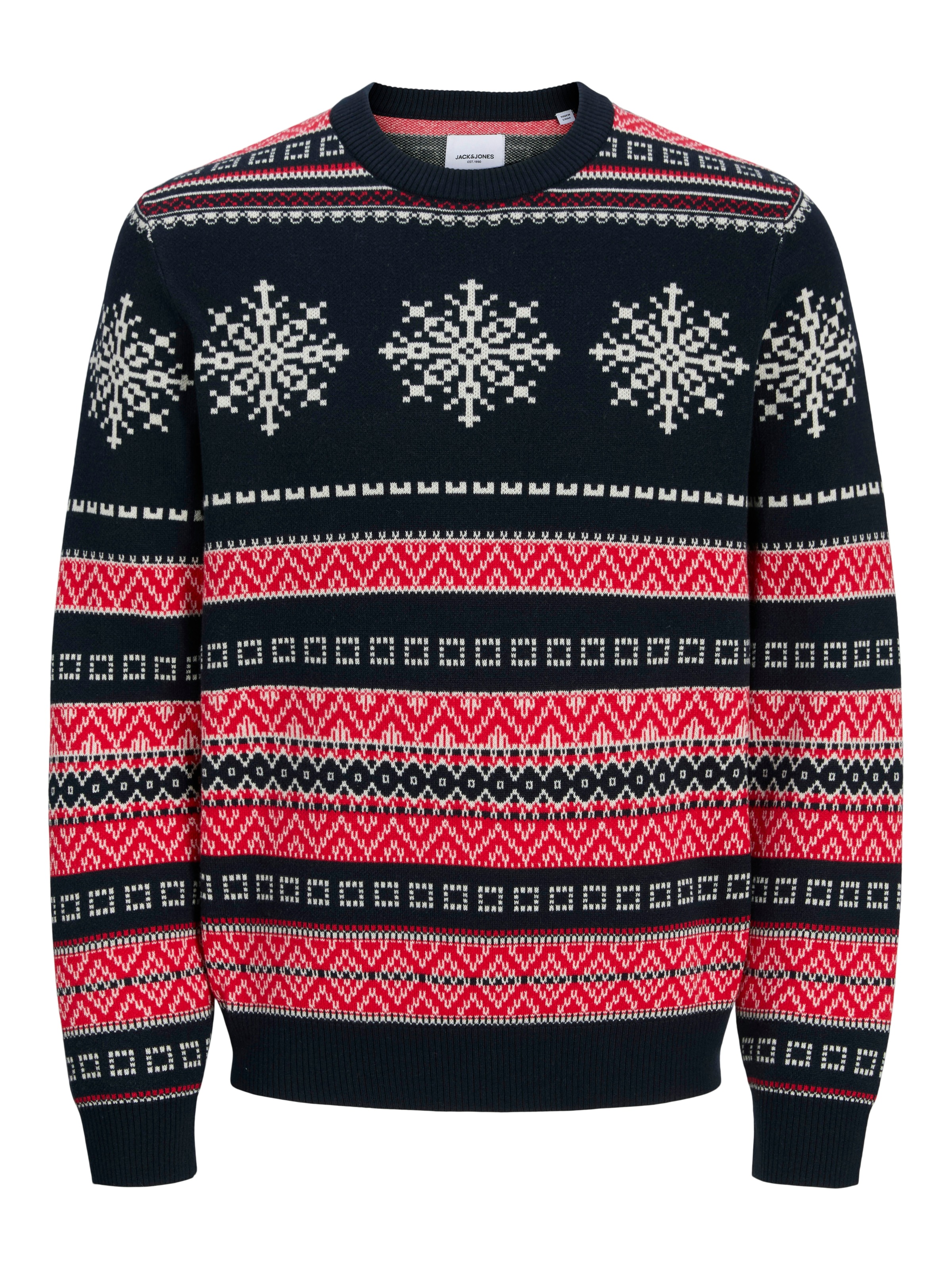 Jack & Jones Pull en tricot »JJXMAS NOEL KNIT CREW NECK«