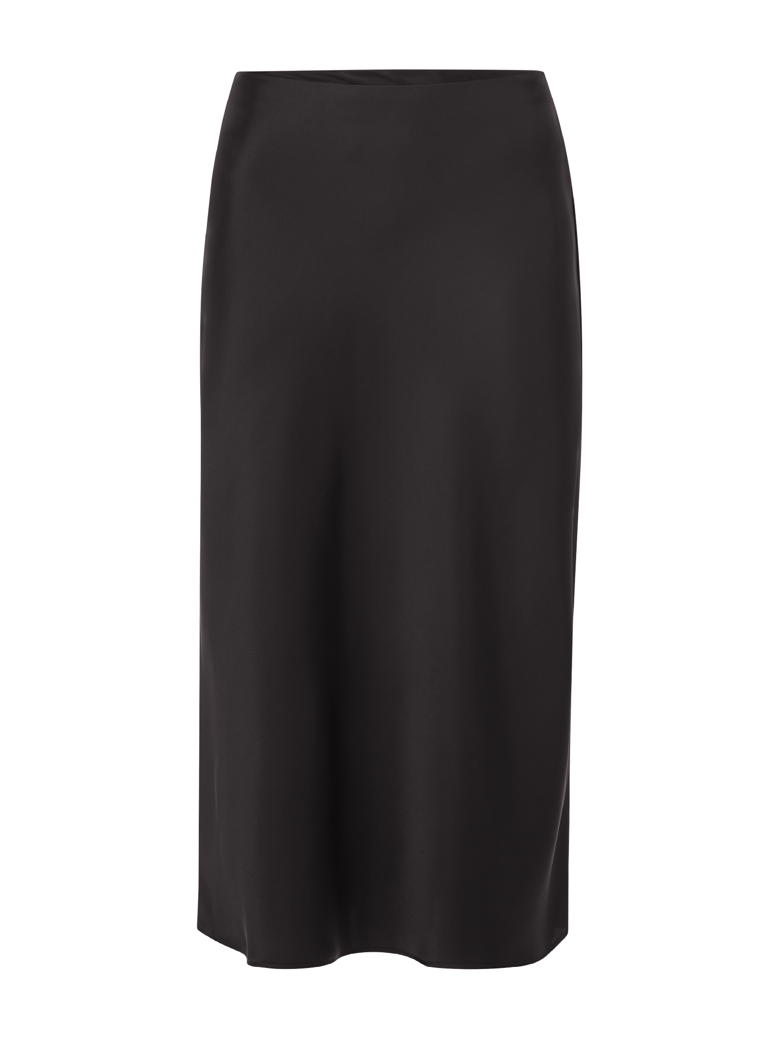 RICHROYAL Satinrock in Midi-Länge, High Waist