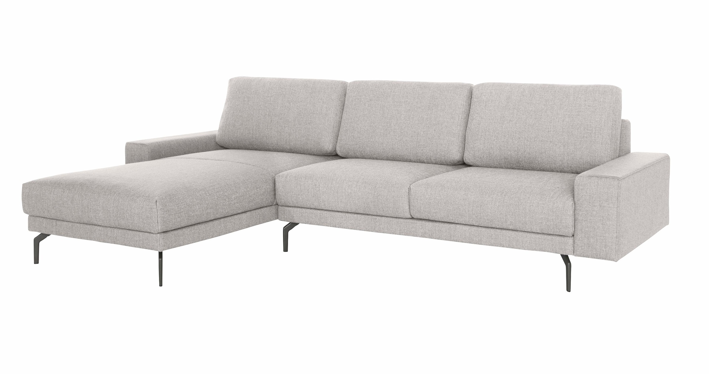 Image of Creation BY ROLF BENZ Ecksofa "CR.450, Designecksofa, Polsterecke, Breite 294cm, L-Form" Armlehne breit und niedrig, Alugussfüsse in umbragrau, Breite 294 cm