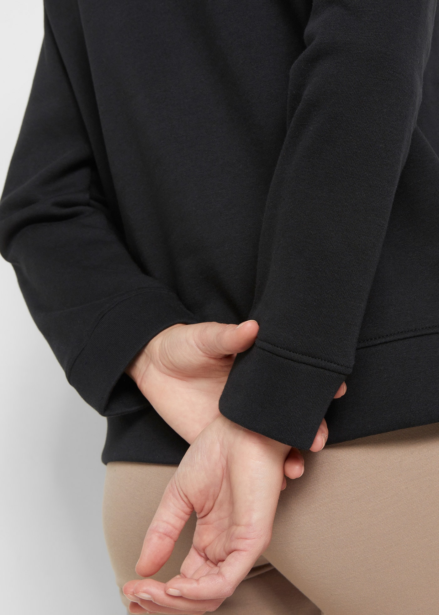 bonprix Sweat-shirt »Sweatshirt«, Col rond classique, coupe confortable, sans fermeture
