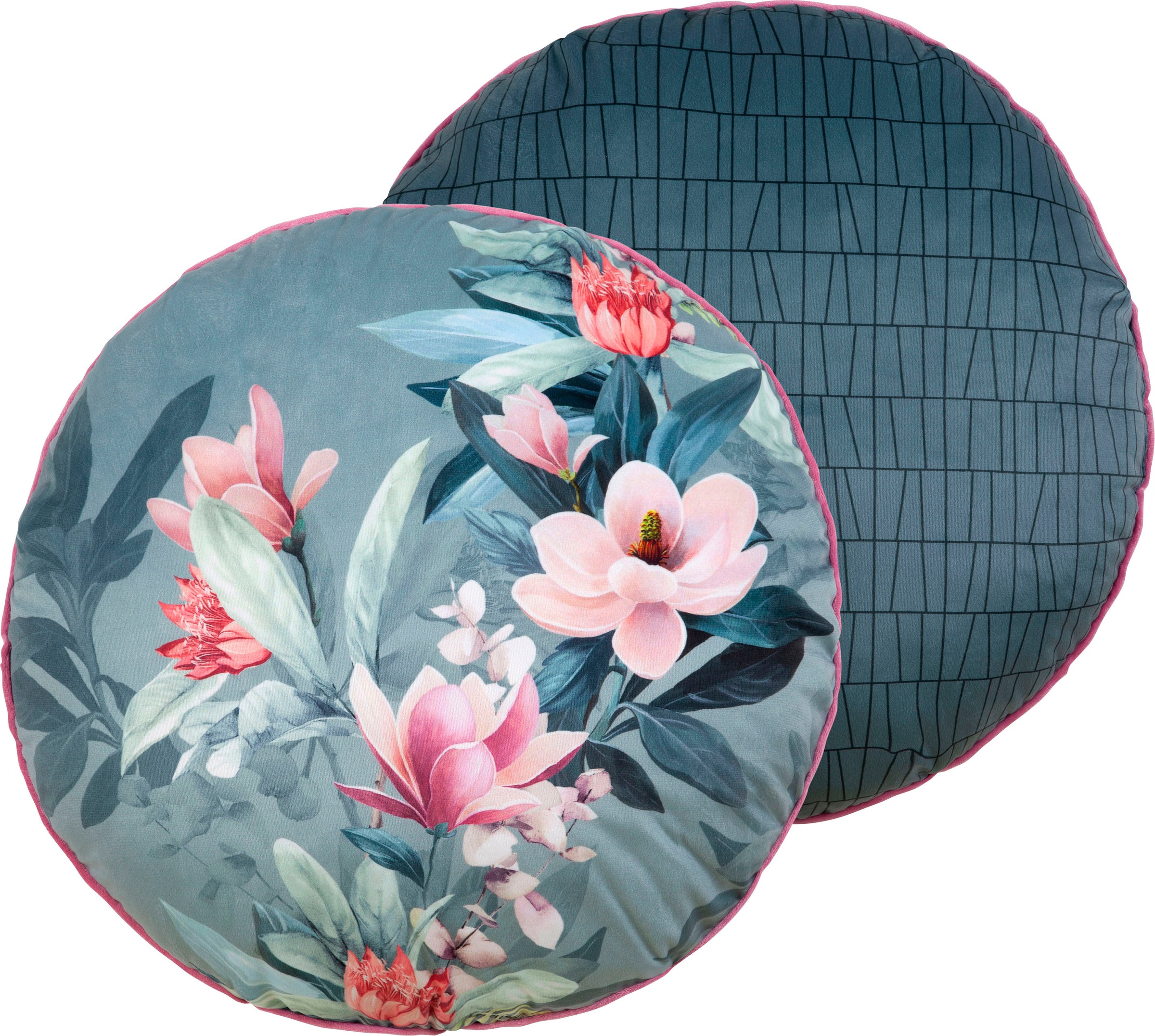 Image of Descanso Dekokissen »Parler«, (1 St., 1 55 cm rund Dekokissen - Mit biese), Mit Biese bei Ackermann Versand Schweiz