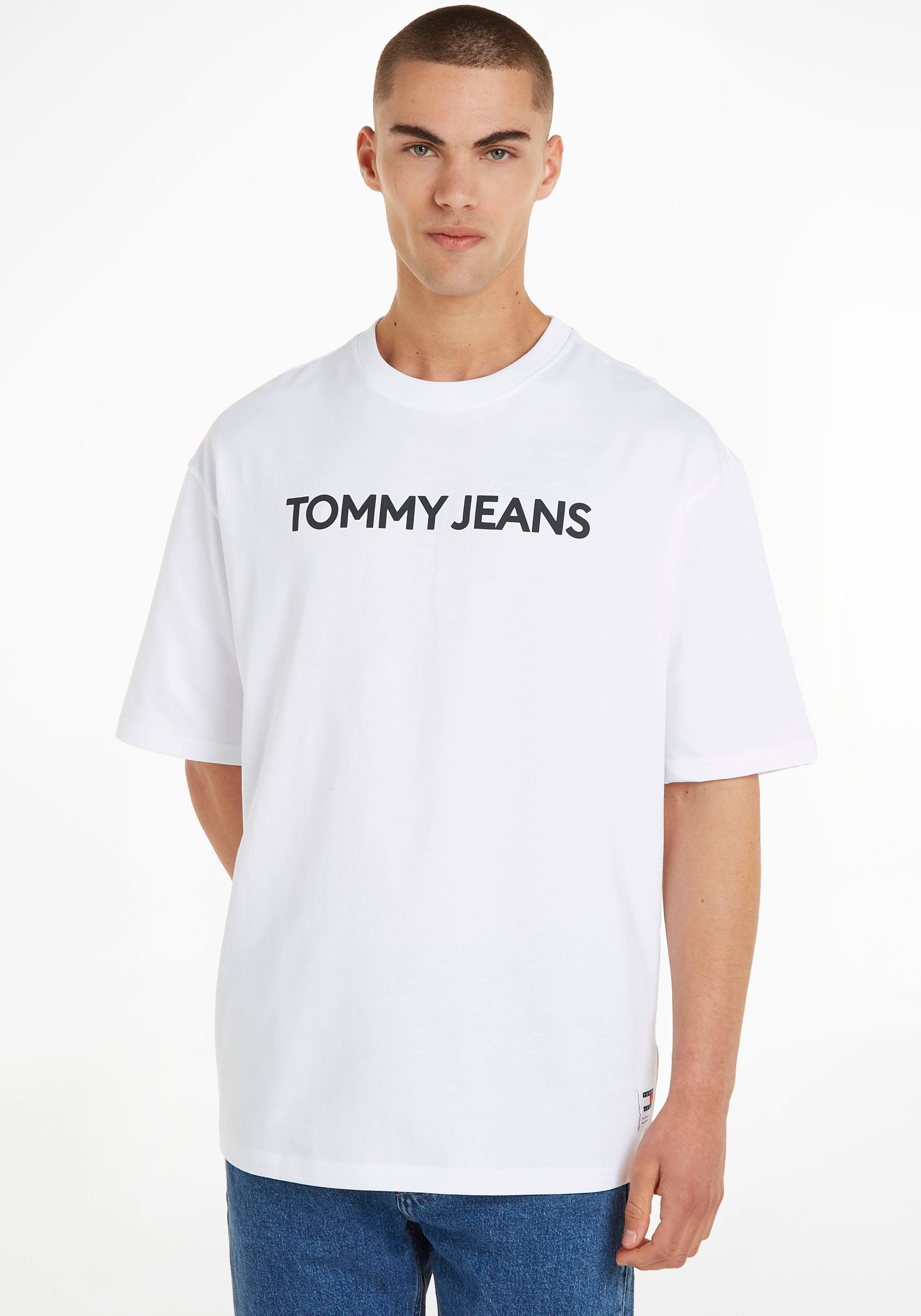 Tommy Jeans T-Shirt »TJM OVZ BOLD CLASSICS TEE EXT«, mit Rundhalsausschnitt