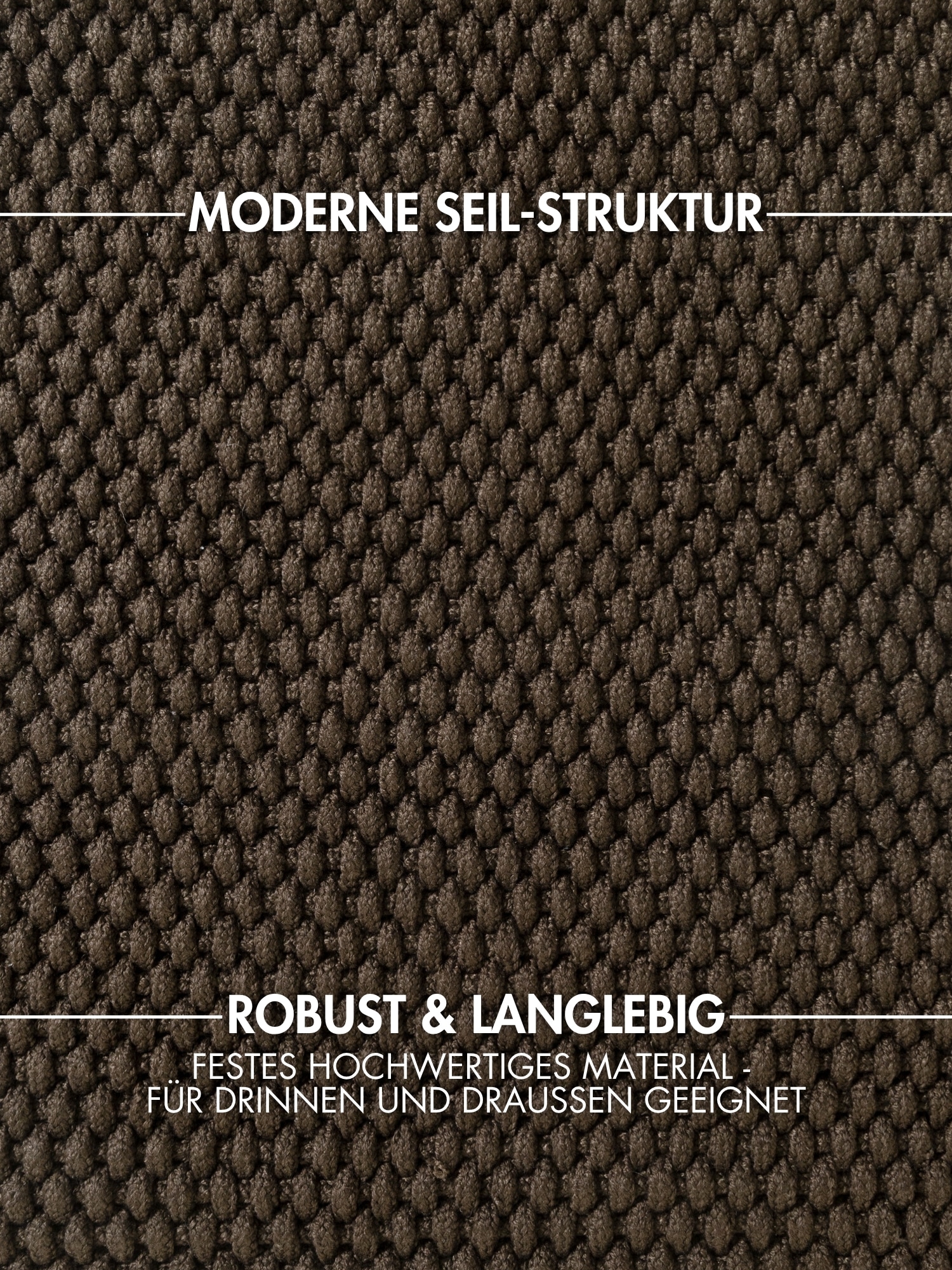 Ted Baker Tapis »Rope« Rectangulaire 15 mm Höhe Handgemacht, Boho, Outdoor, Seil-Struktur, Rope, Wohnzimmer