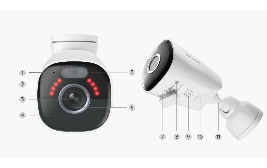 Reolink Überwachungskamera »Argus B360 4K WiFi, Weiss«, Aussenbereich