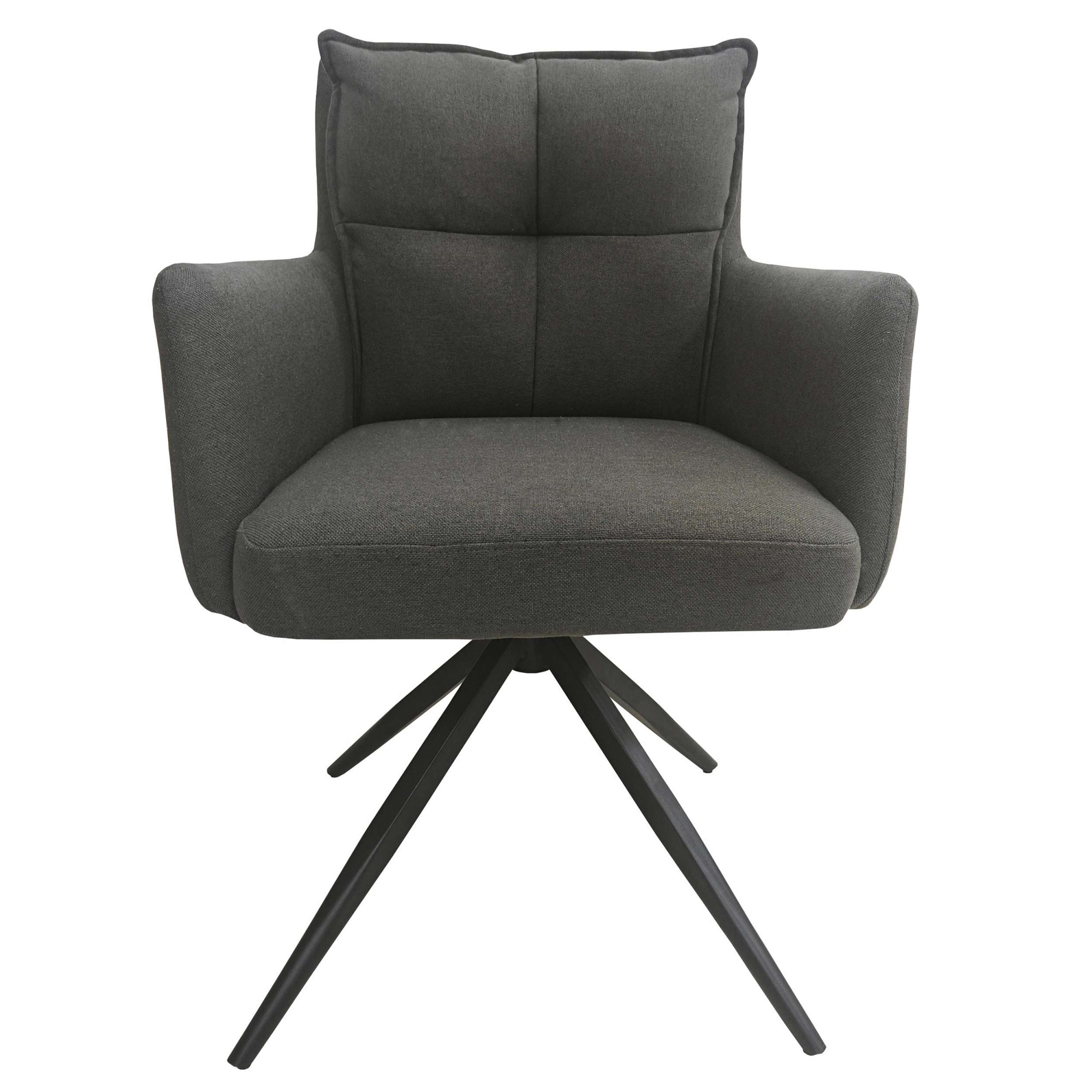 GOODproduct Esszimmerstuhl »Chiani« () 2 Stk.180° Auto Rückkehr, gepolsterte Rückenlehne, Armlehne und Sitzfläche
