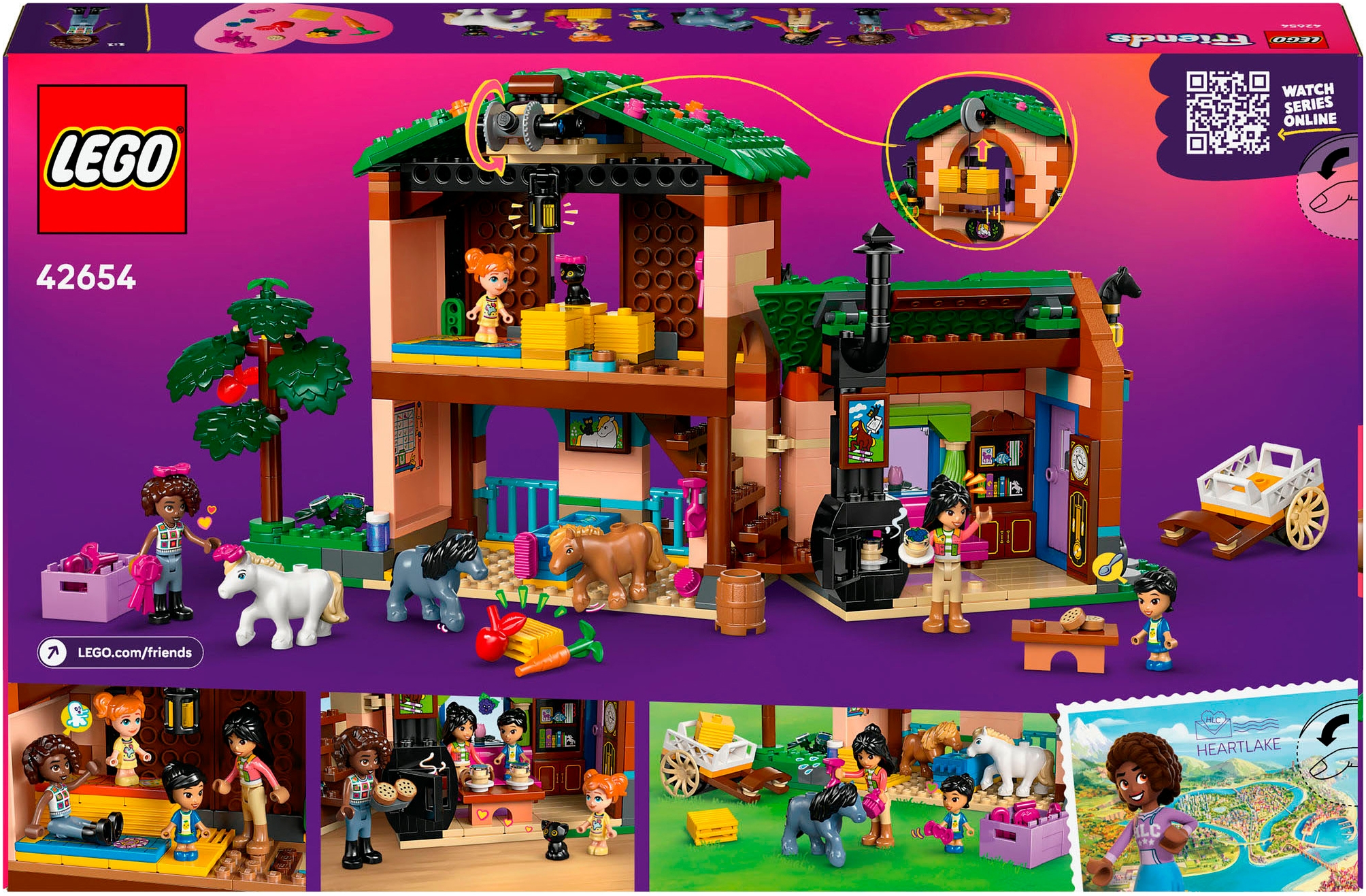 LEGO® Konstruktionsspielsteine »Ponyhof & Stall (42654), LEGO Friends« Made in Europe