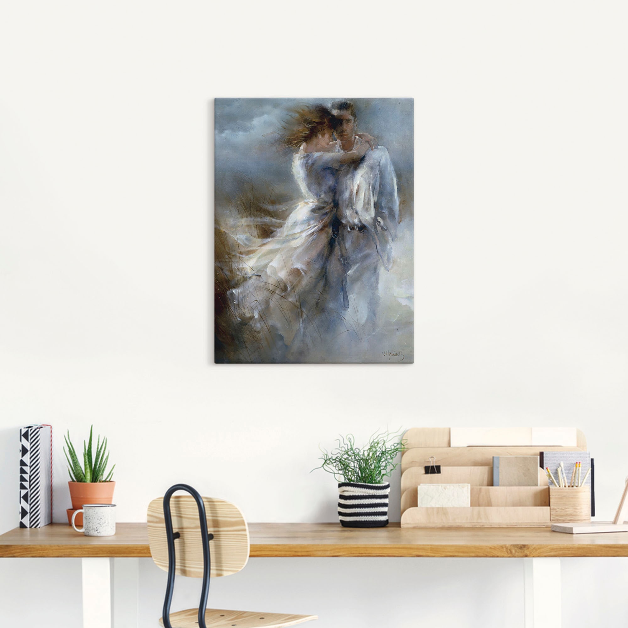 Artland Leinwandbild »Private Bekanntgabe« Paar 1 Stk. tlg. auf Holzrahmen gespannt