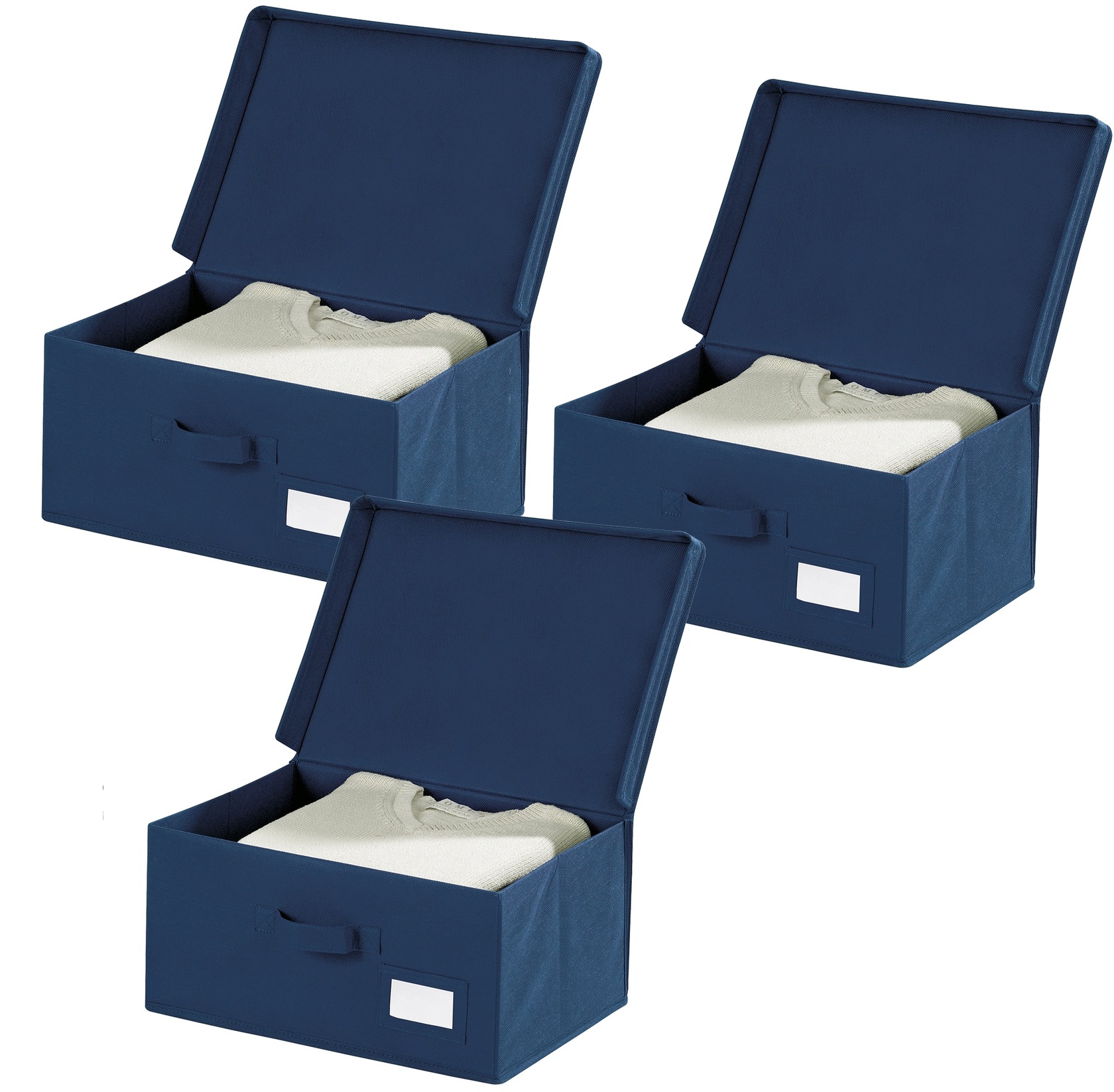 Image of WENKO Aufbewahrungsbox »Air«, (Set, 3 St.), Polypropylen, mit Deckel bei Ackermann Versand Schweiz