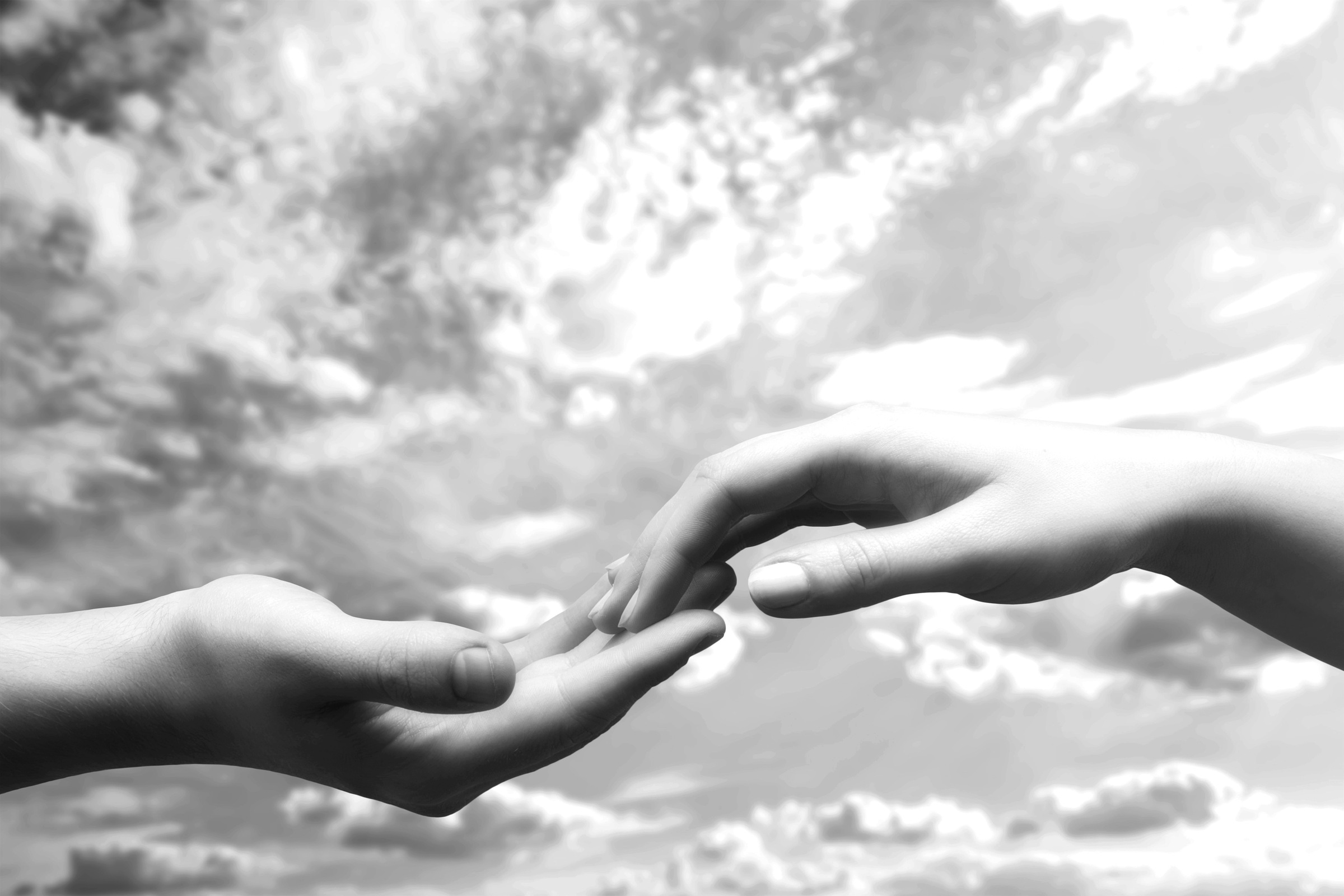 Image of Papermoon Fototapete »Hände Schwarz & Weiss«, Vliestapete, hochwertiger Digitaldruck, inklusive Kleister bei Ackermann Versand Schweiz