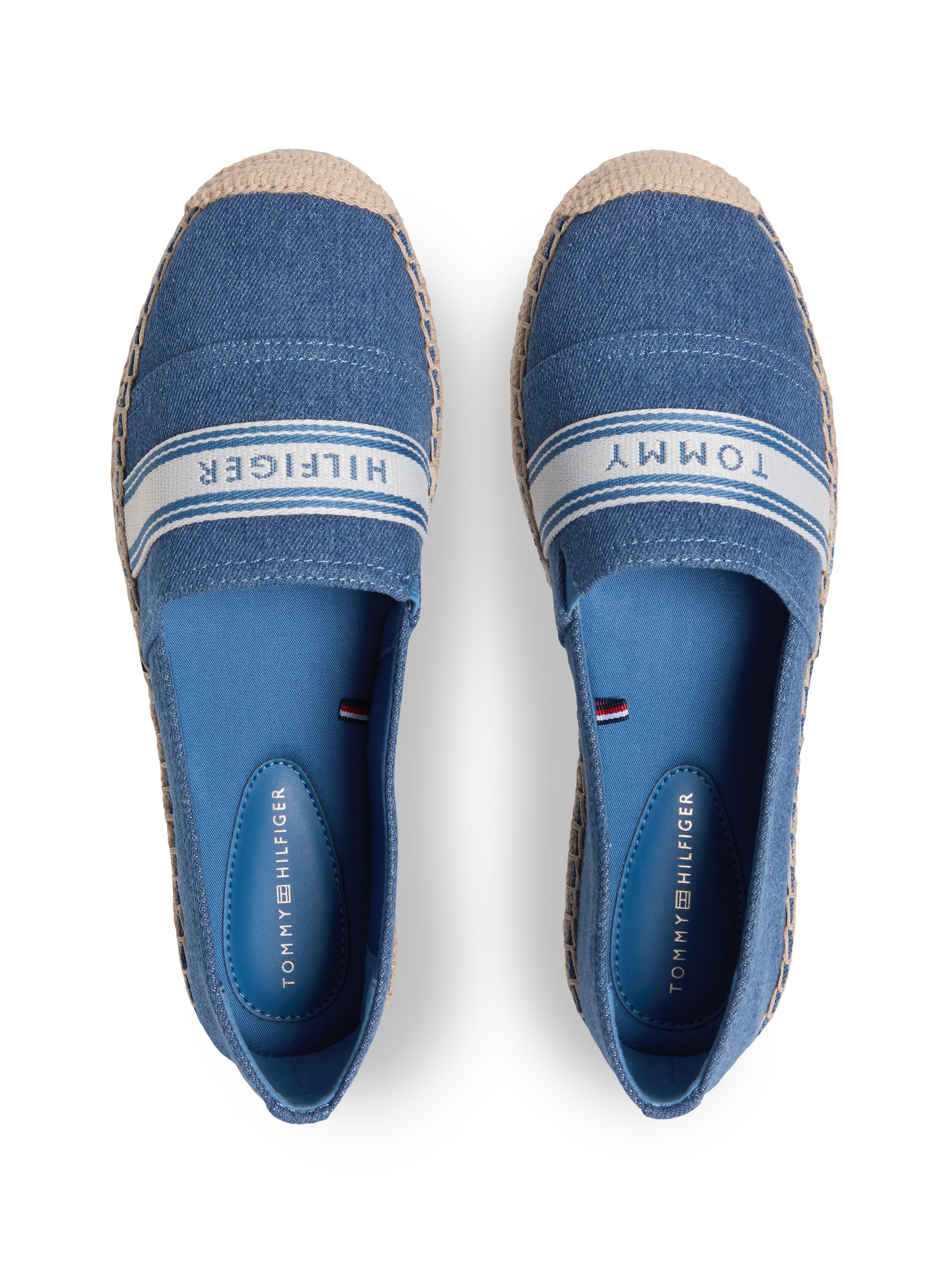 Tommy Hilfiger Espadrille »HILFIGER WEBBING ESPADRILLE«  chaussure basse, chaussure à enfiler, chaussure d'été avec logo