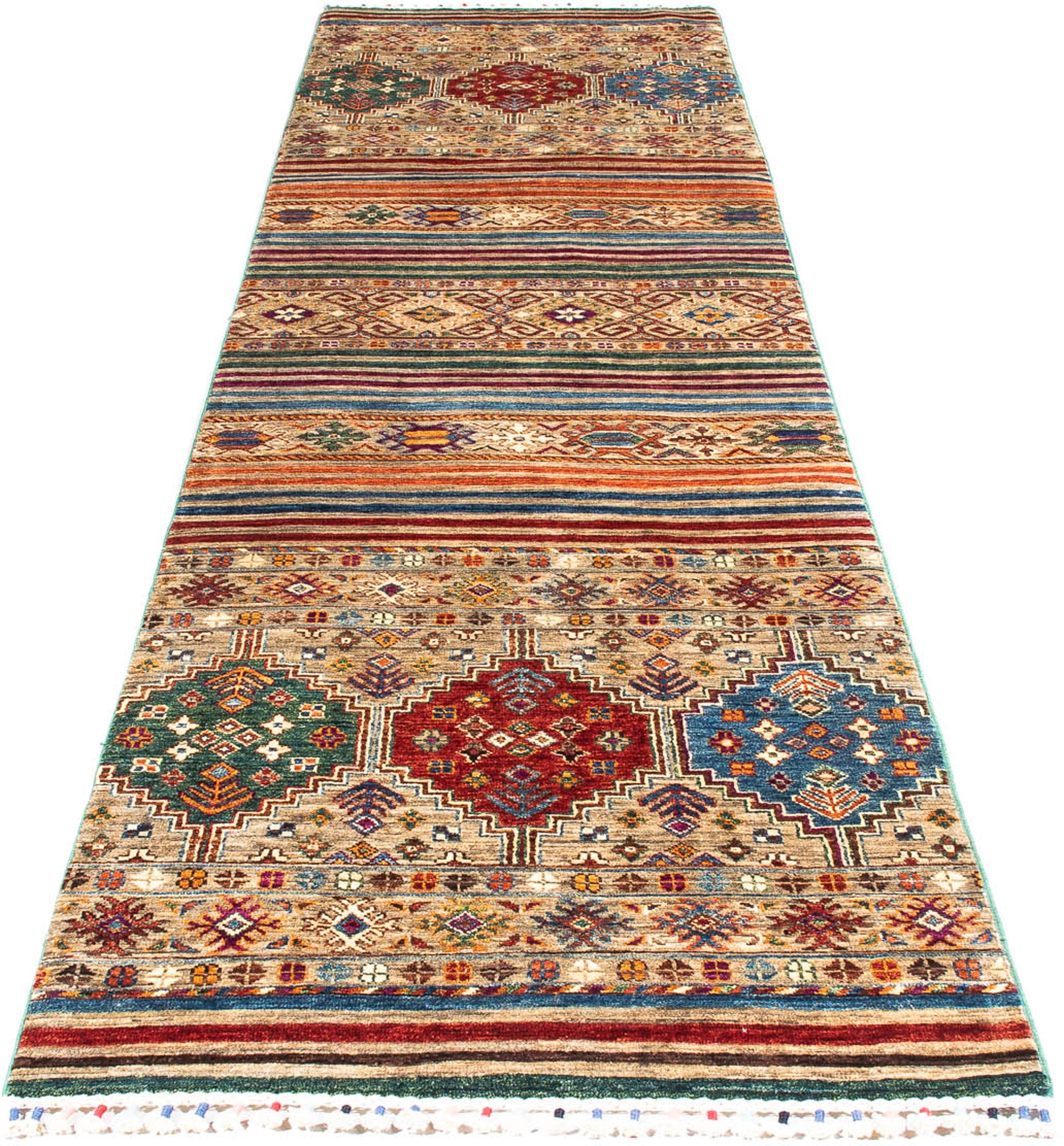 Image of morgenland Orientteppich »Ziegler - Ariana - 307 x 79 cm - mehrfarbig«, rechteckig, 6 mm Höhe, Wohnzimmer, Handgeknüpft, Einzelstück mit Zertifikat bei Ackermann Versand Schweiz