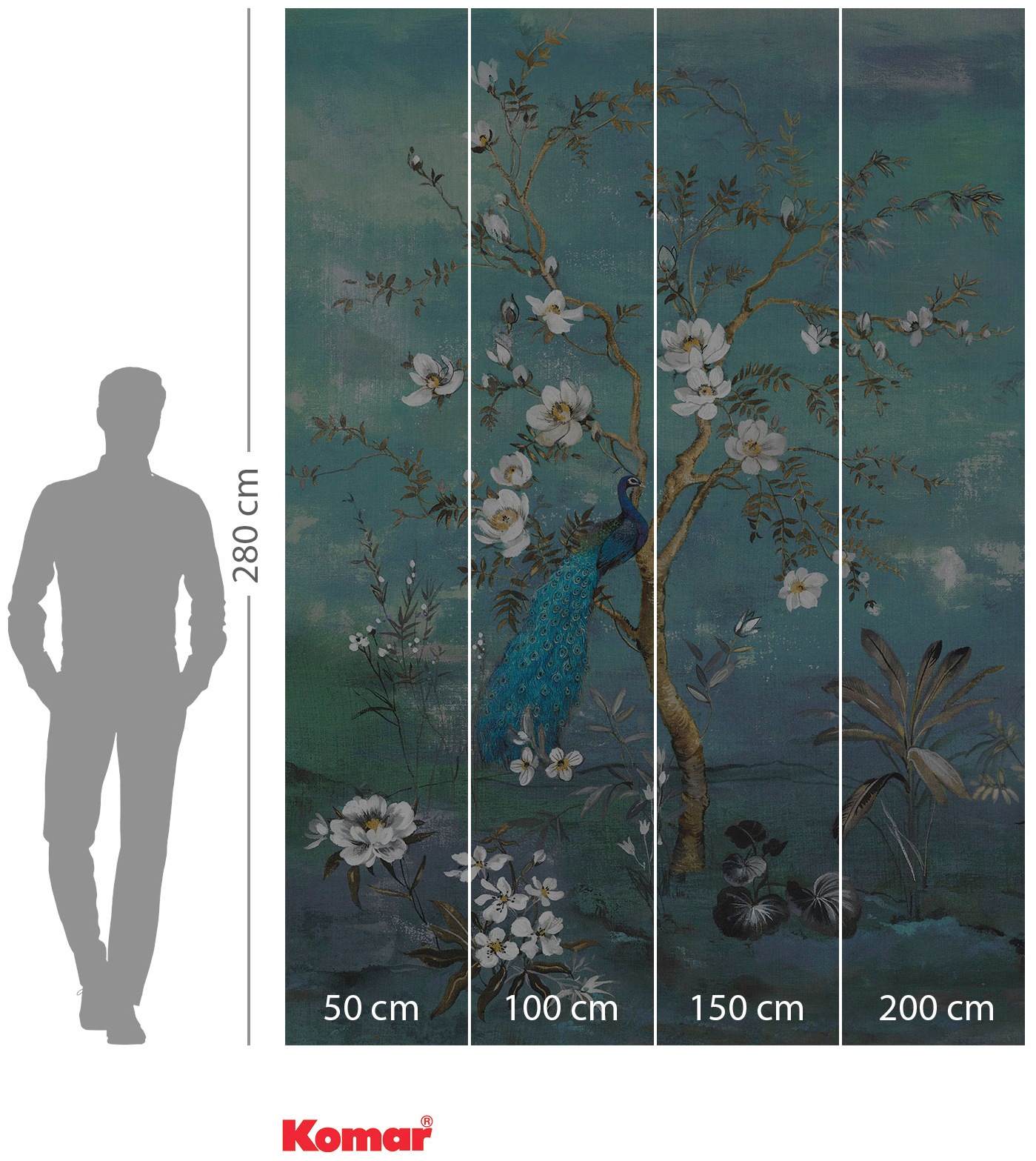 Komar Vliestapete »Digitaldruck Vlies -  Antheia - Grösse 200 x 280 cm« bedruckt glatt Wohnzimmer, Schlafzimmer