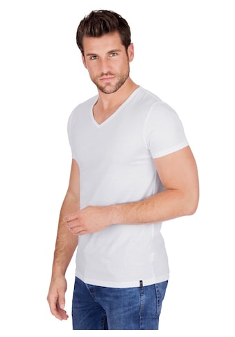 T-Shirt »TRIGEMA V-Shirt Slim Fit«, (1 tlg.)