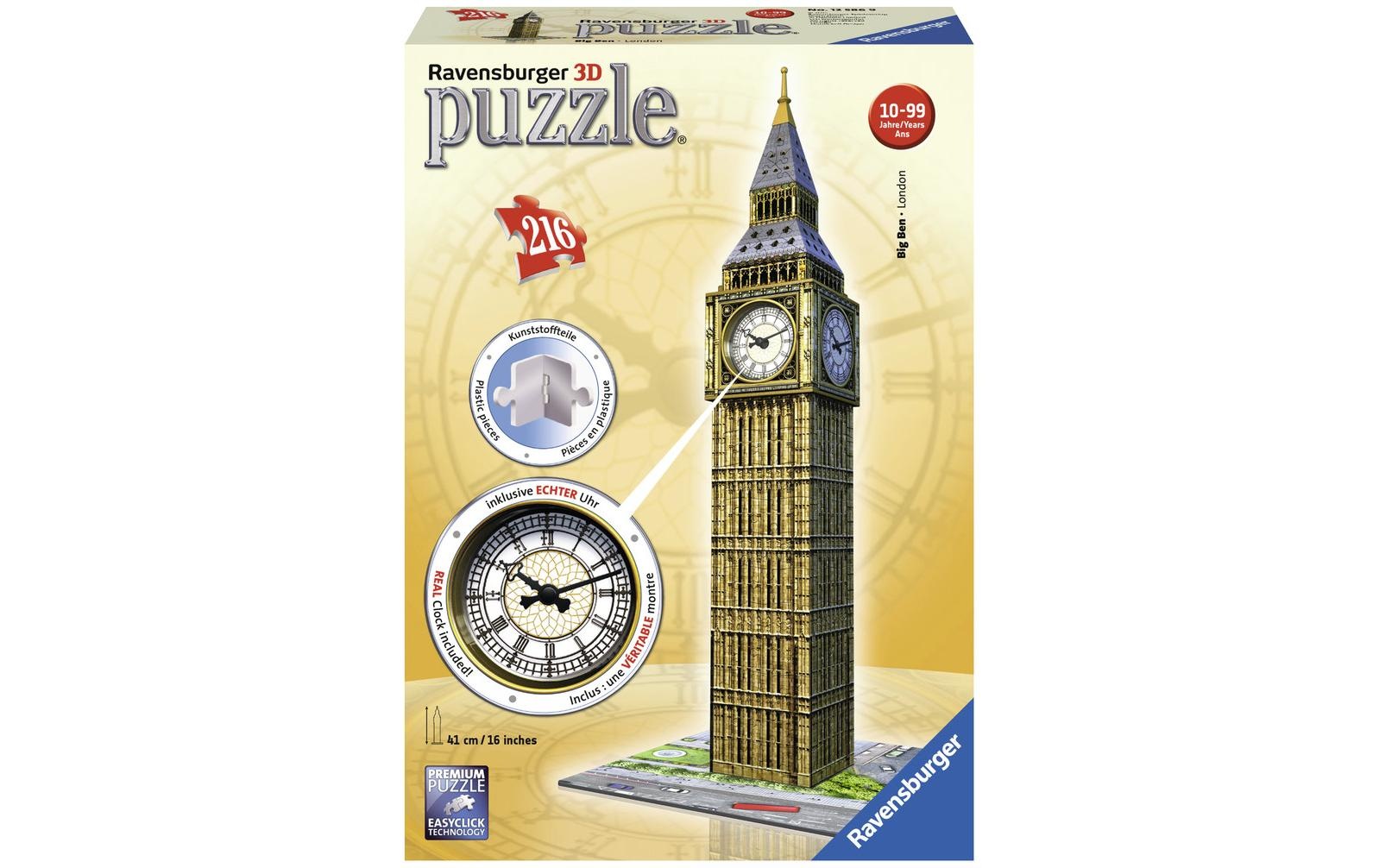 Image of Ravensburger 3D-Puzzle »Big Ben mit Uhr« bei Ackermann Versand Schweiz