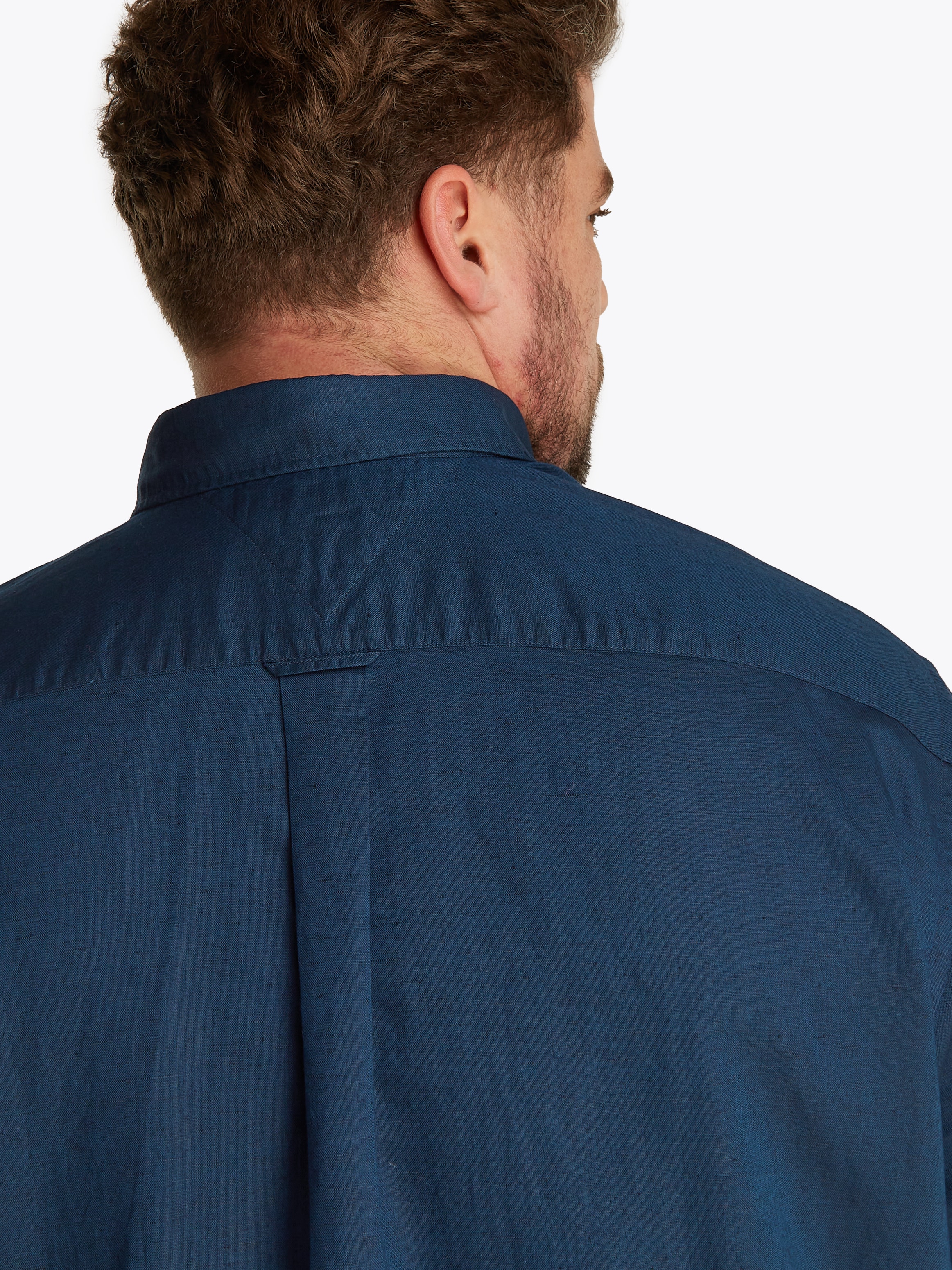 Tommy Hilfiger Big & Tall Kurzarmhemd »BT-LINEN BLEND SOLID«