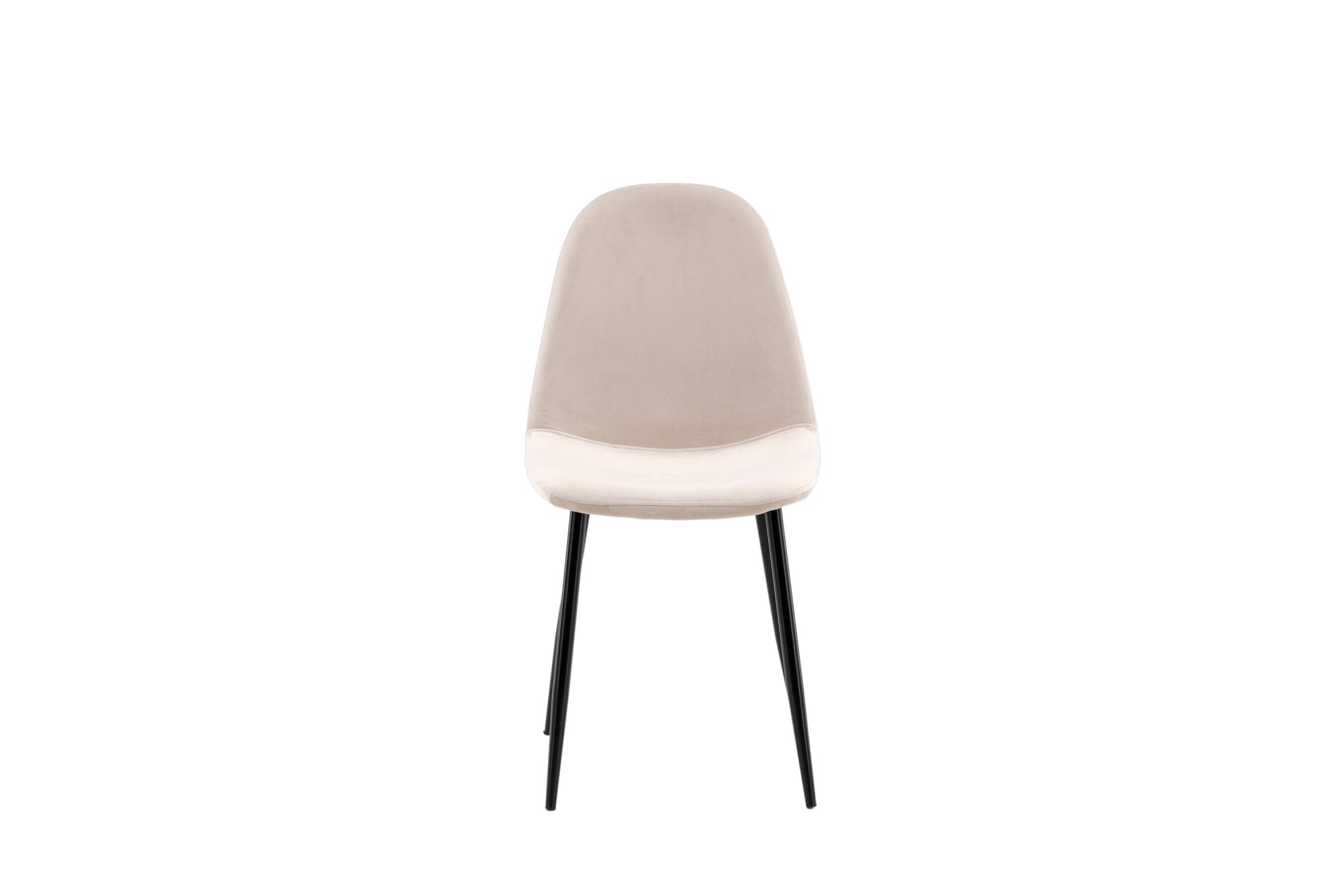 Venture Home Chaise de salle à manger »Polar, 2er-Set Esszimmerstühle in Beige-Samt, 150 kg belastbar« () 2 cuisChaise rembourrée, revêtement en velours, pieds en métal, arrondi, moderne