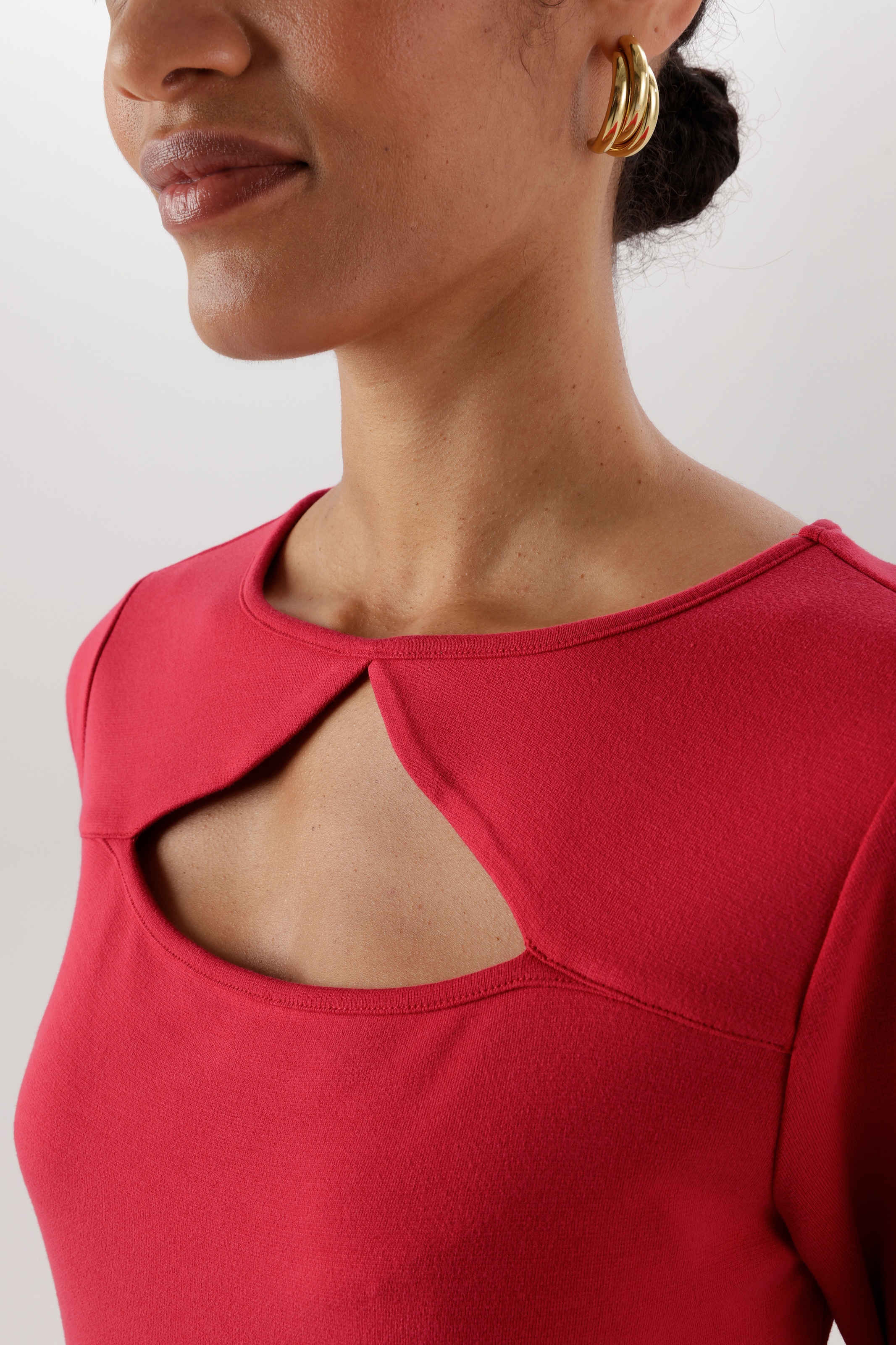 Aniston SELECTED Robe t-shirt grande découpe au col rond - NOUVELLE COLLECTION