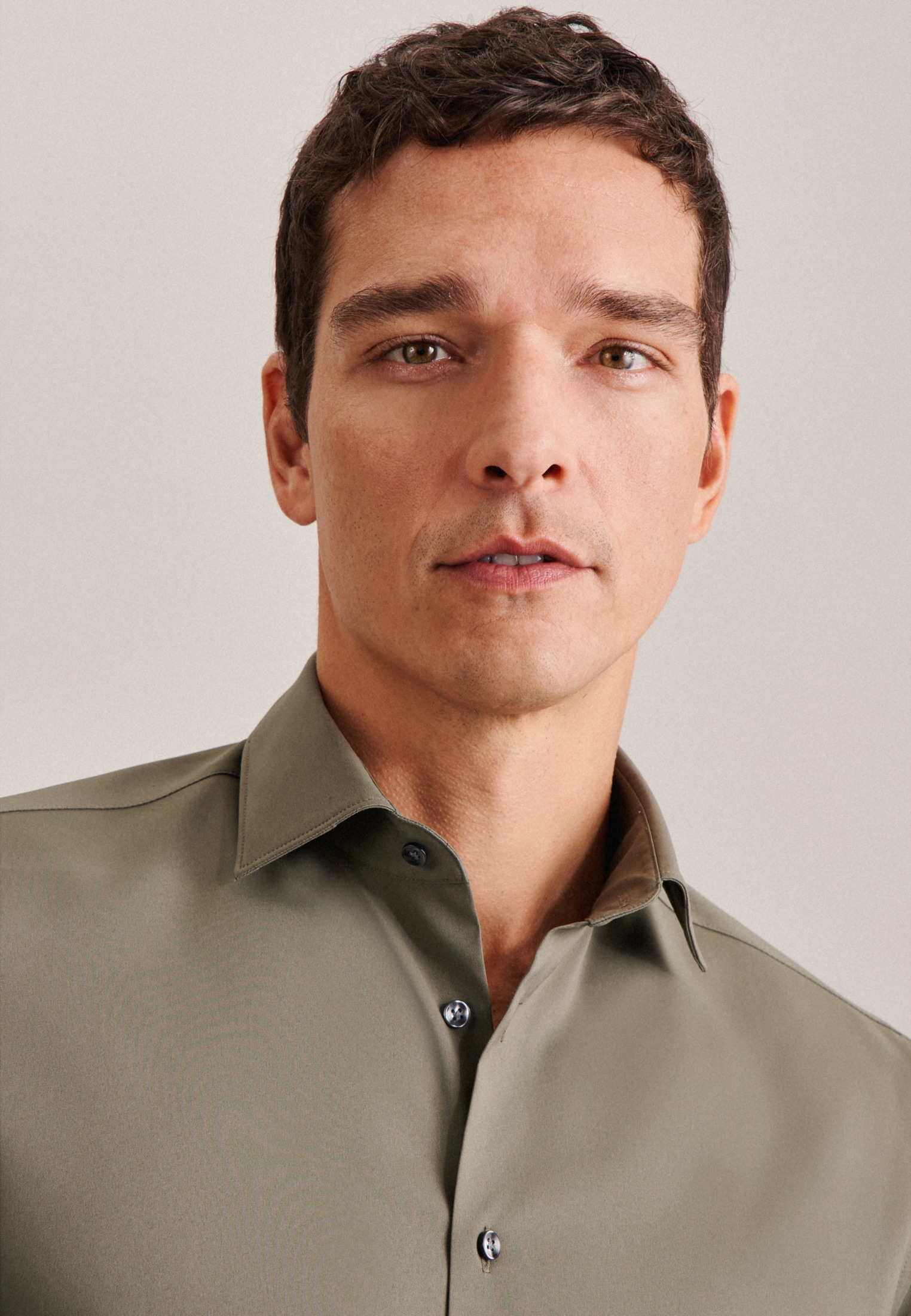 seidensticker Chemise d'affaires »Schwarze Rose« Slim 1/1 Kentkragen Uni