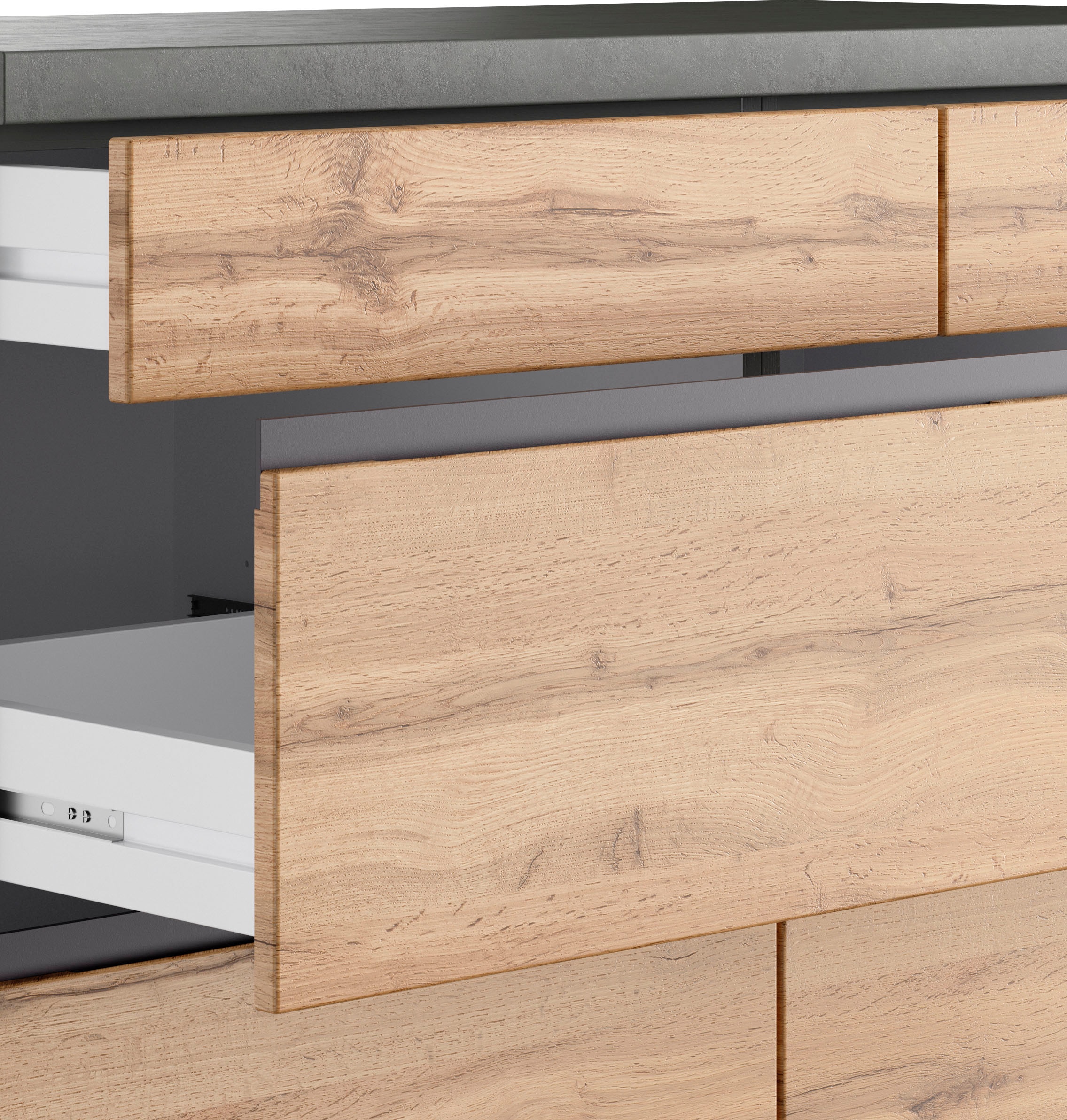 KOCHSTATION Kochinsel »KS-Riesa« Breite 153 cm, Tiefe 100 cm, MDF-Fronten