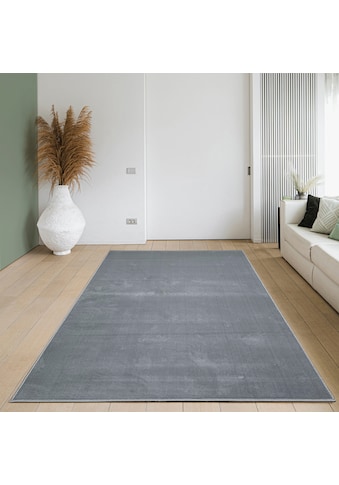 Teppich »Oriental Uni«, rechteckig, Kurzflor-Teppich, weich, pflegeleicht, einfarbig