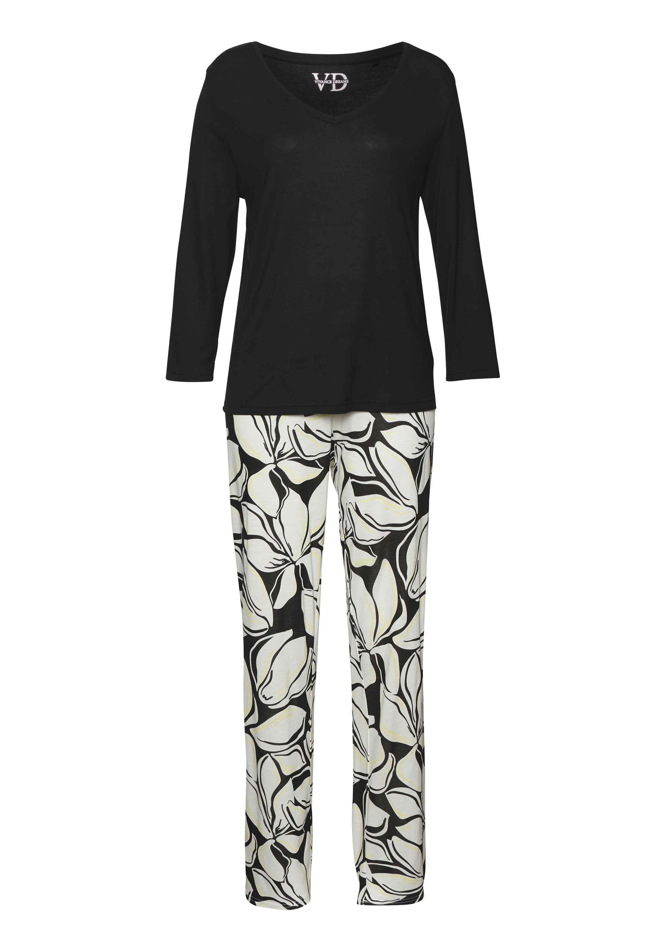 Vivance Dreams Pyjama 2 tlg. mit Allover-Druck