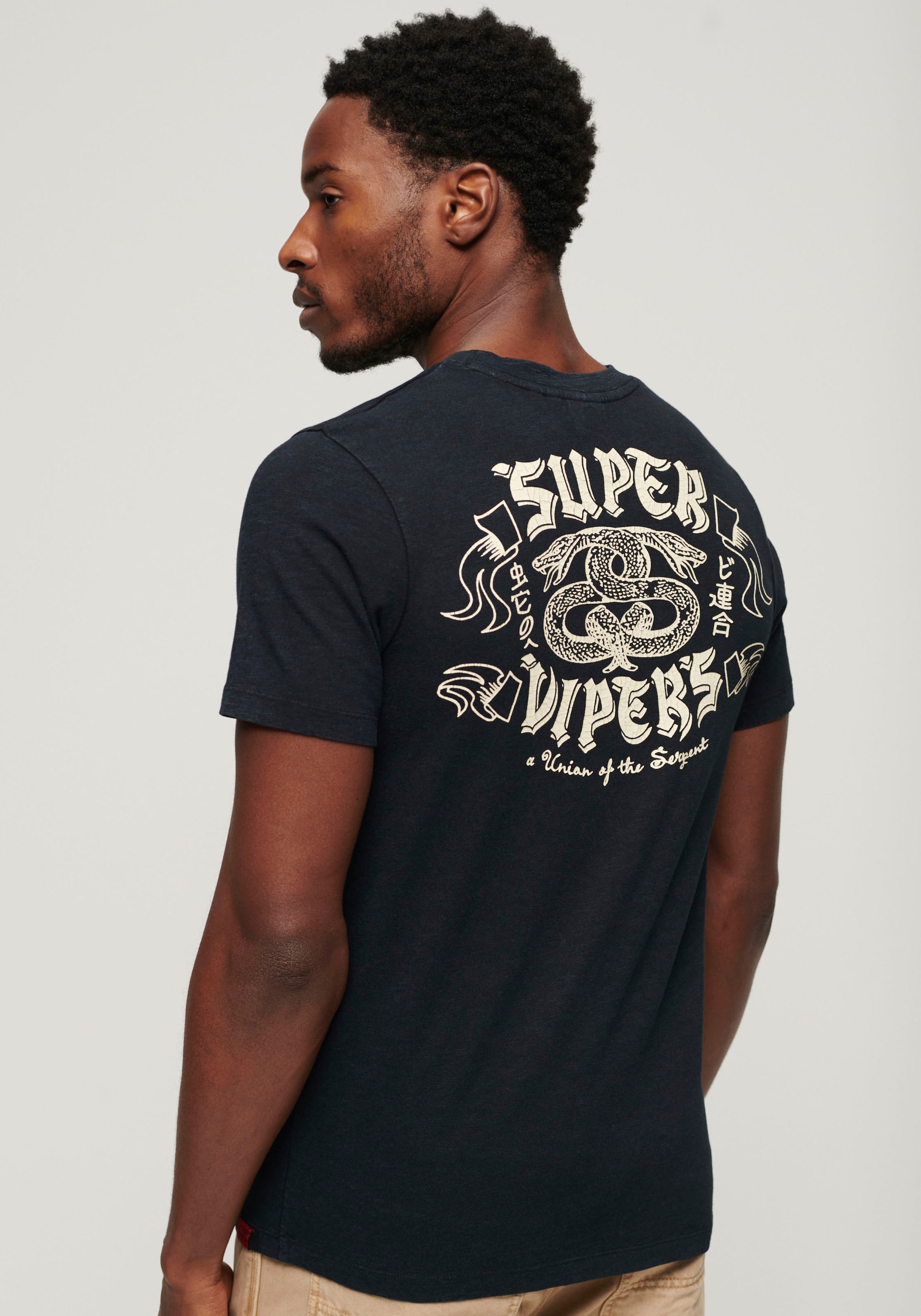 Superdry Print-Shirt »SD-RETRO ROCKER GRAPHIC T SHIRT«