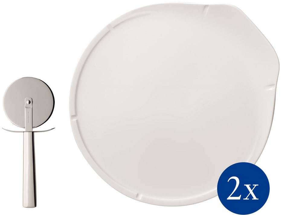 Image of Villeroy & Boch Pizzateller »Pizza Passion«, (Set, 2 St.), inkl. Pizzaschneider bei Ackermann Versand Schweiz