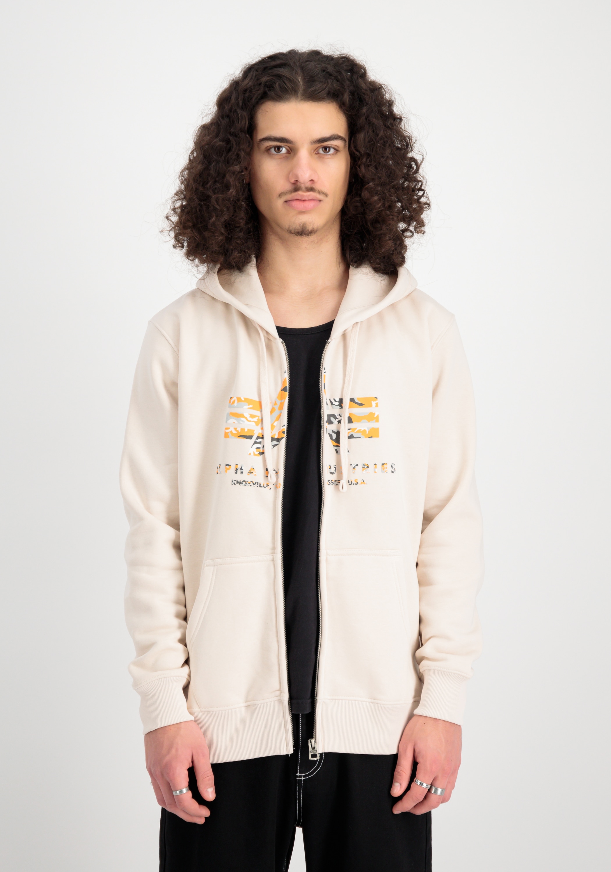 Alpha Industries Hoodie »Basic Zip Hoodie PP Camo Kapuzensweatshirt«