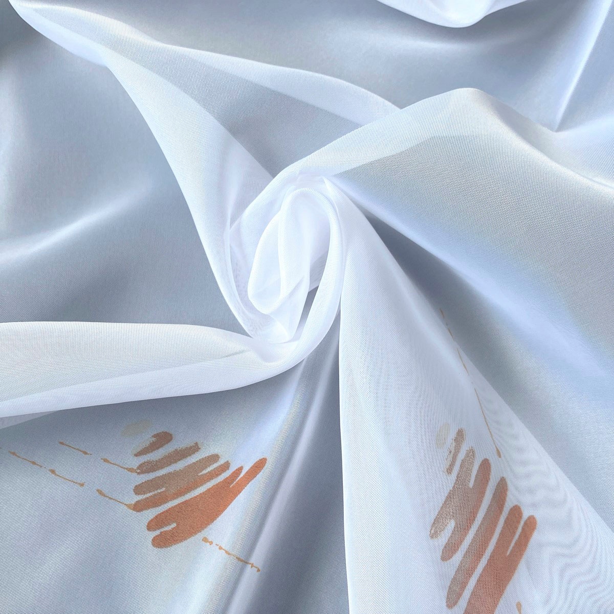 Weckbrodt Gardine »Lissi«, (1 St.), Voile, bedruckt, Allover, Motiv, halbtransparent, Bleiband, Store