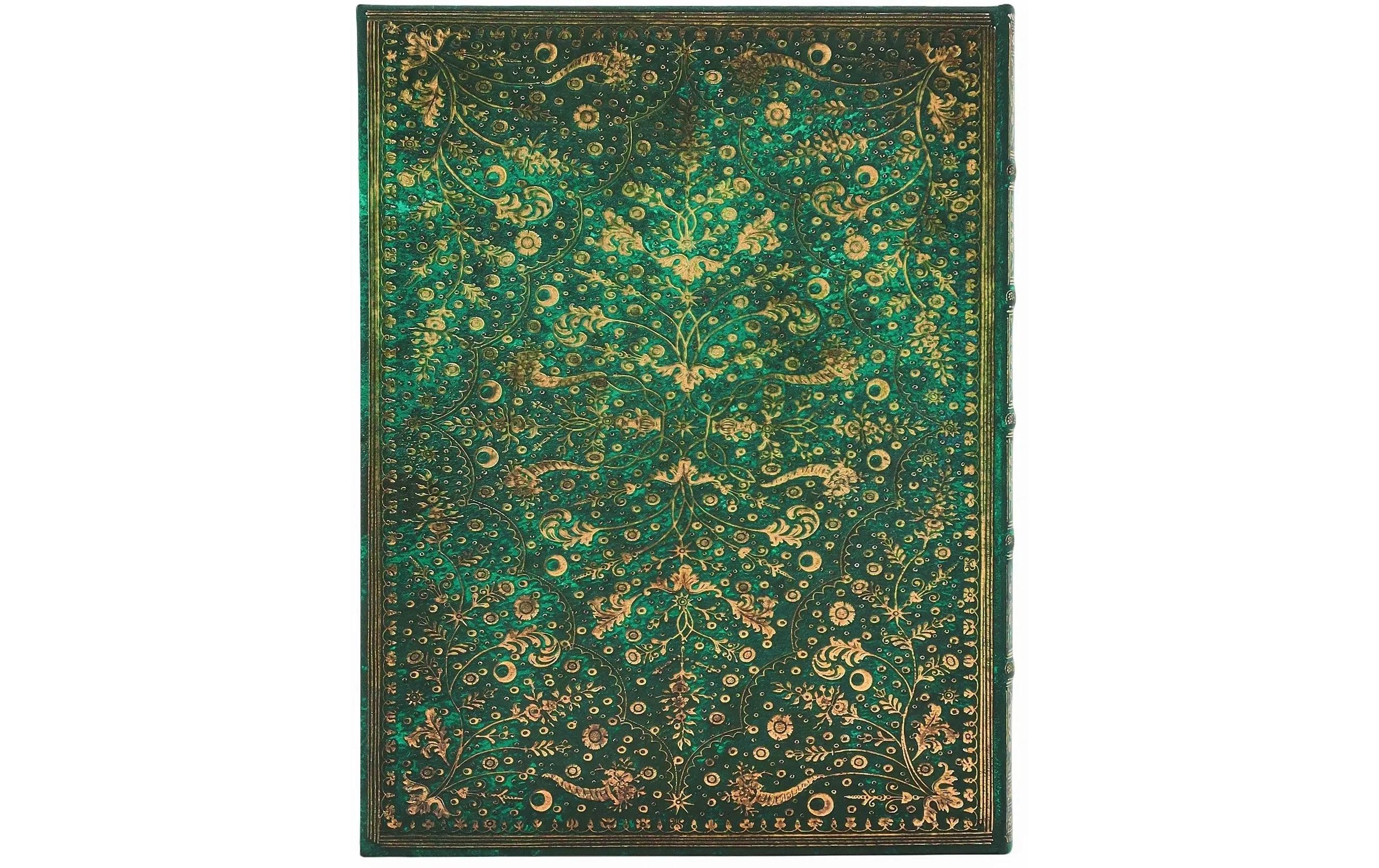   Notizheft »Paperblanks Notizbuch Smaragdblume 17.5 x 23 cm, Liniert, Smaragdgrün«