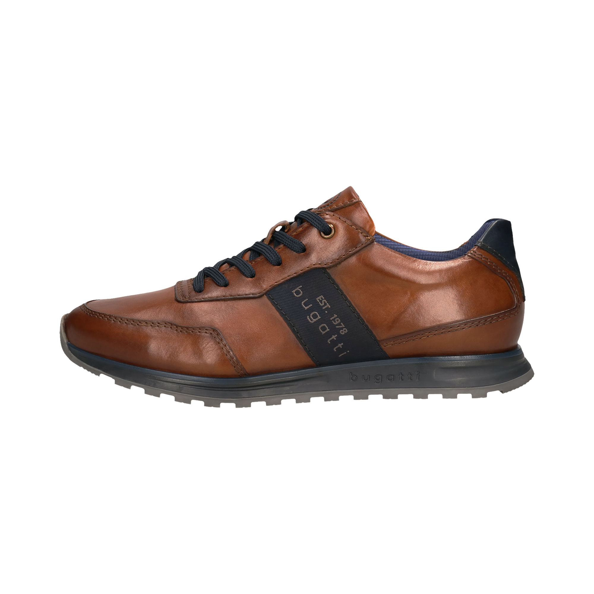 bugatti Sneaker  Schnürschuh, Halbschuh, Freizeitschuh mit Profilsohle